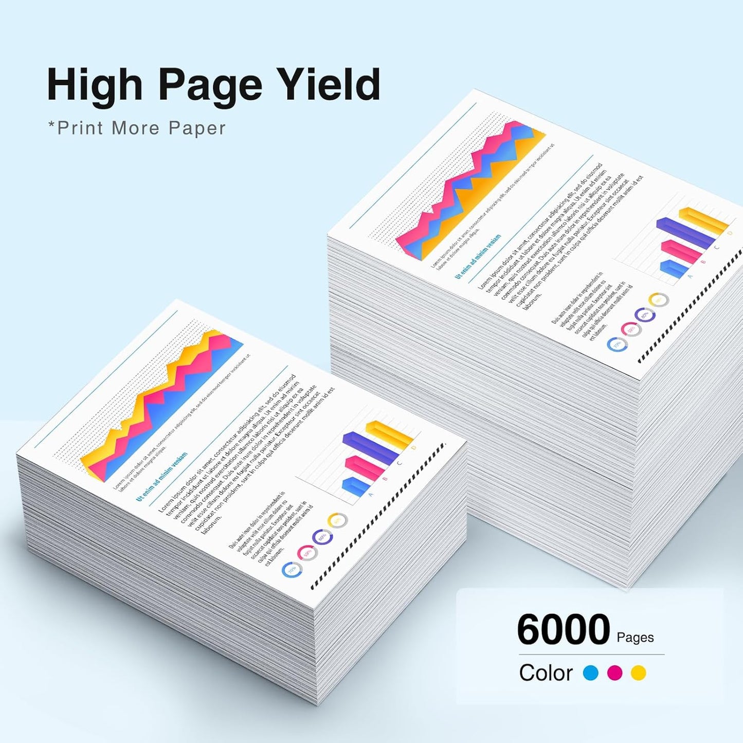 Replacement for 502 Ink Bottle Color Combo Pack Replacement for Epson 502 Compatible for EcoTank ET-2760 ET-2850 ET-4760 ET-3850 ET-15000 ET-2760 ET-4850 ET-2750 Printer (Cyan/Magenta/Yellow)