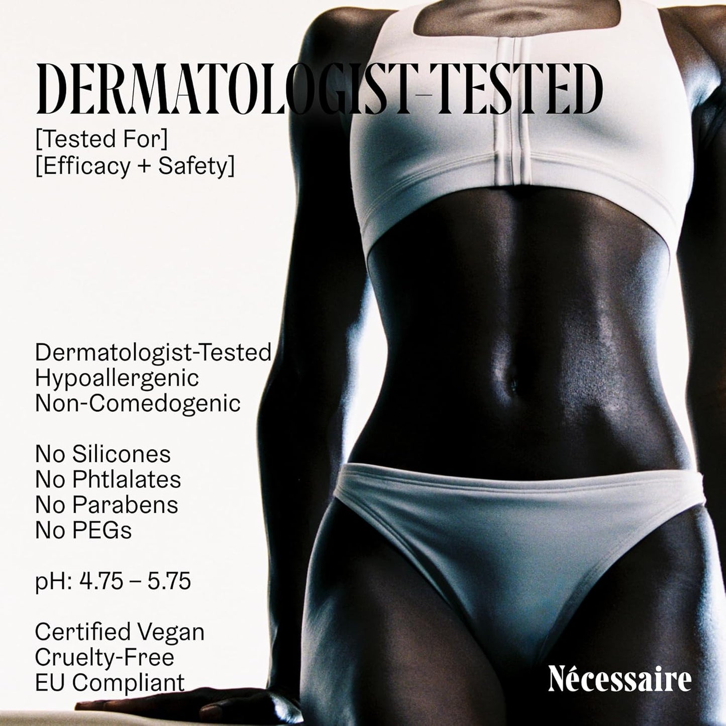 Nécessaire The Body Lotion with Pump. Eucalpytus. Multi-Peptide Firming Lotion to Moisturize, Firm, Strengthen. 2.5% Niacinamide, Vitamin C/E + Omega 6/9. 450ml / 15.2 fl oz