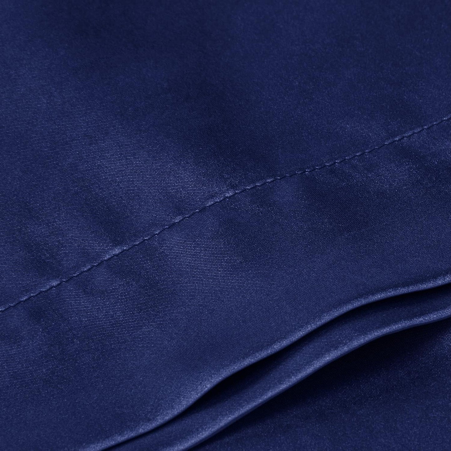 BEDELITE Satin Body Pillow Cover, Super Soft and Cooling Body Pillow Pillowcase for Hair and Skin, Breathable Silky Full Long Pillowcase Cover(20"x54", Navy)