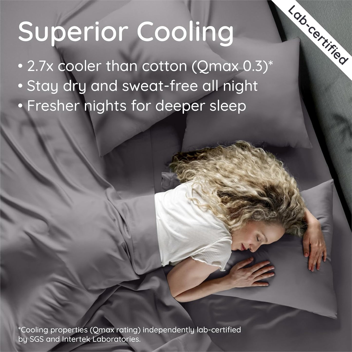 Bambaw 100% Viscose Derived from Bamboo Pillowcases King Size – Set of 2 Cooling Pillow Cases for Acne Prone Skin with Envelope Closure, Breathable & Super Soft Pillow Cases (Dark Gray)