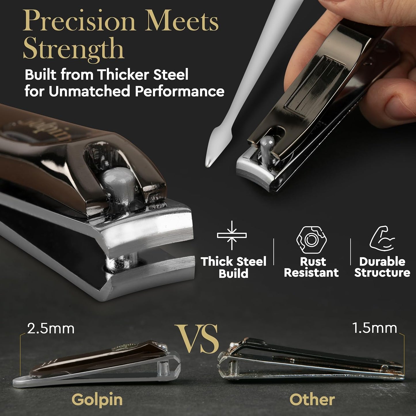 9 Pcs Manicure Kit for Men & Women – Stainless Steel Tools with Pink Travel Nail Kit Case, Nail Clippers, Cuticle Pusher, File, Gift Ready Women & Mens Manicure Set