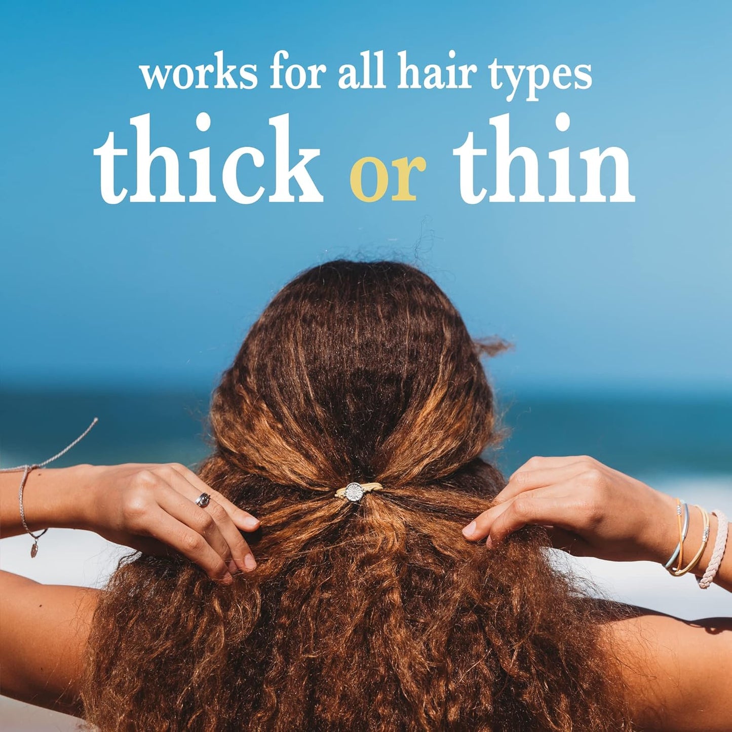 K'lani Hair Tie Bracelets for Women - Elastic Hair Bands That Double as Stylish Jewelry - Live - Medium