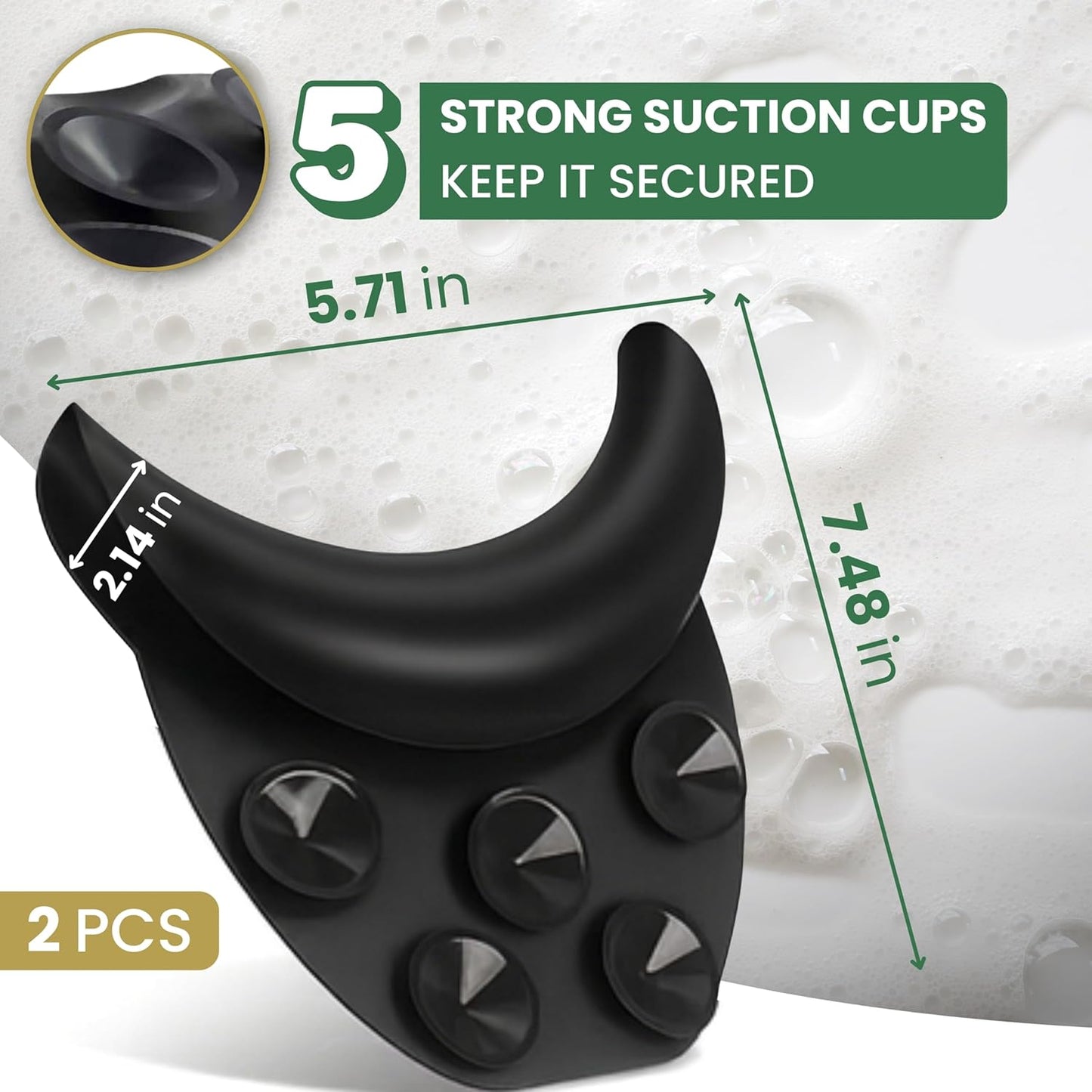 Premium 2 Piece Gel Cushion Set for head Portable Shampoo Bowl Neck Rest Sink Hair Washing Basin Waterproof Support Pillow for Tub Salon Lavacabezas European Chair