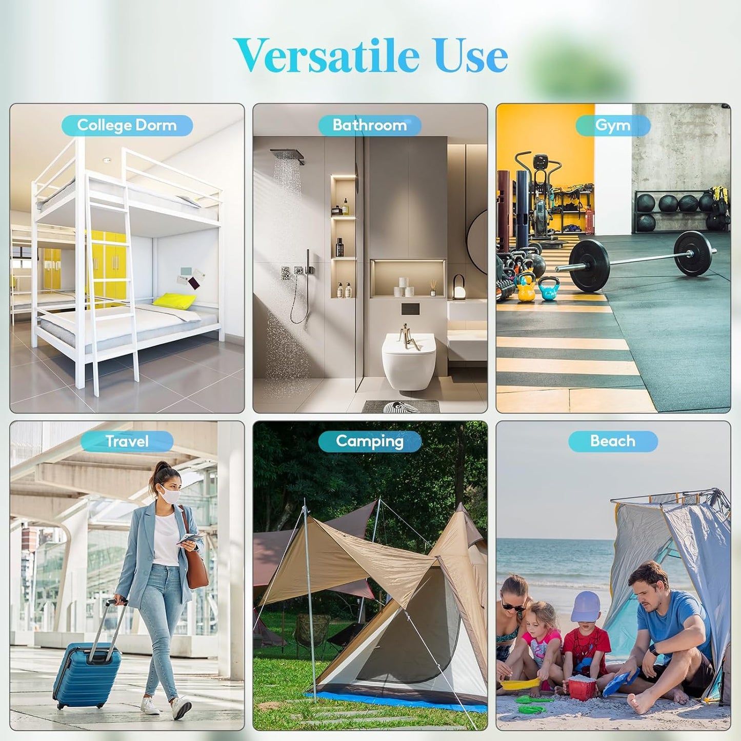 Lifewit Mesh Shower Caddy Freestanding Portable Shower Tote Bag for College Dorm, Bathroom,Gym,Travel, Quick Dry Hanging Shower Organizer with 7 Storage Pockets for Toiletry Essentials, Purple