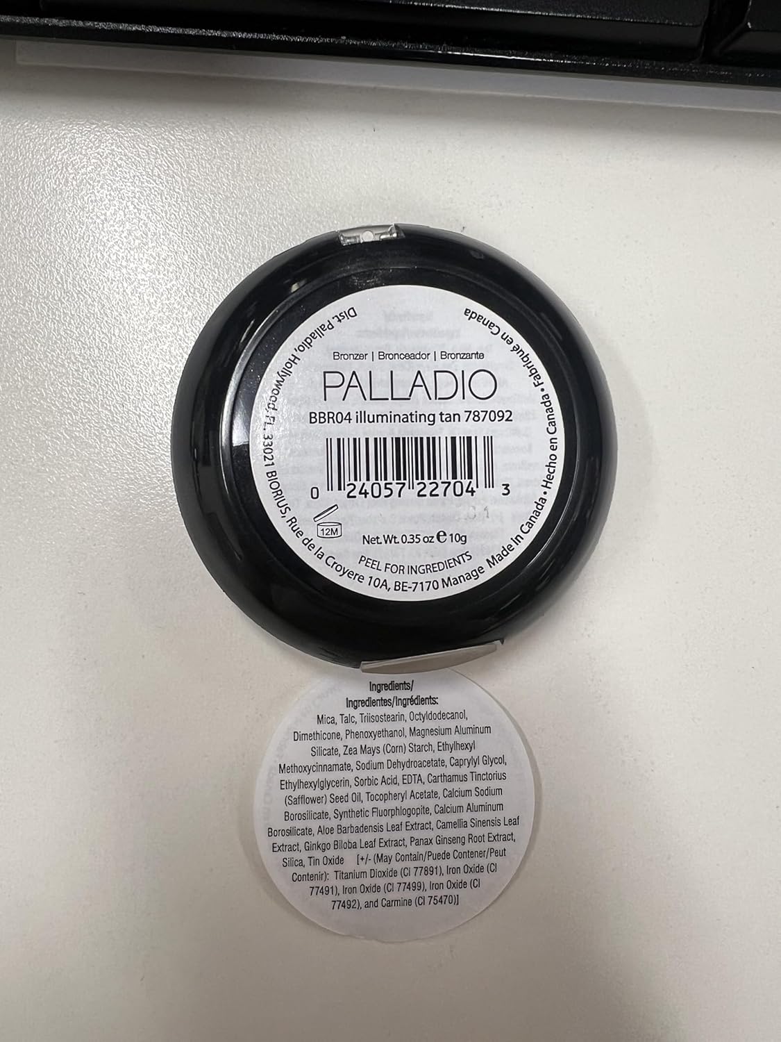 Palladio Baked Bronzer, Highly Pigmented and Easy to Blend, Shimmery Bronzed Glow, Use Dry or Wet, Lasts all day long, Provides Rich Tanning Color Finish, Powder Compact, Illuminating Tan