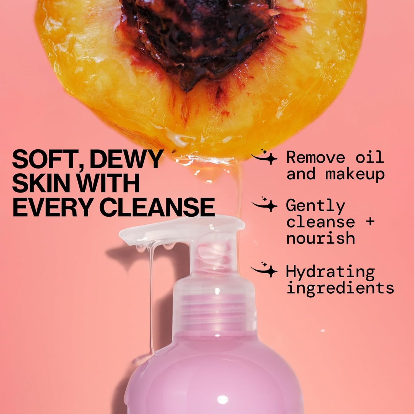 Pacifica Melt For You Facial Cleansing Oil – Hydrating Daily Face Wash & Makeup Remover Oil Cleanser for All Skin Types, Gentle Non-Comedogenic, Vegan, Clean Beauty, Dermatologist Tested 8 fl oz