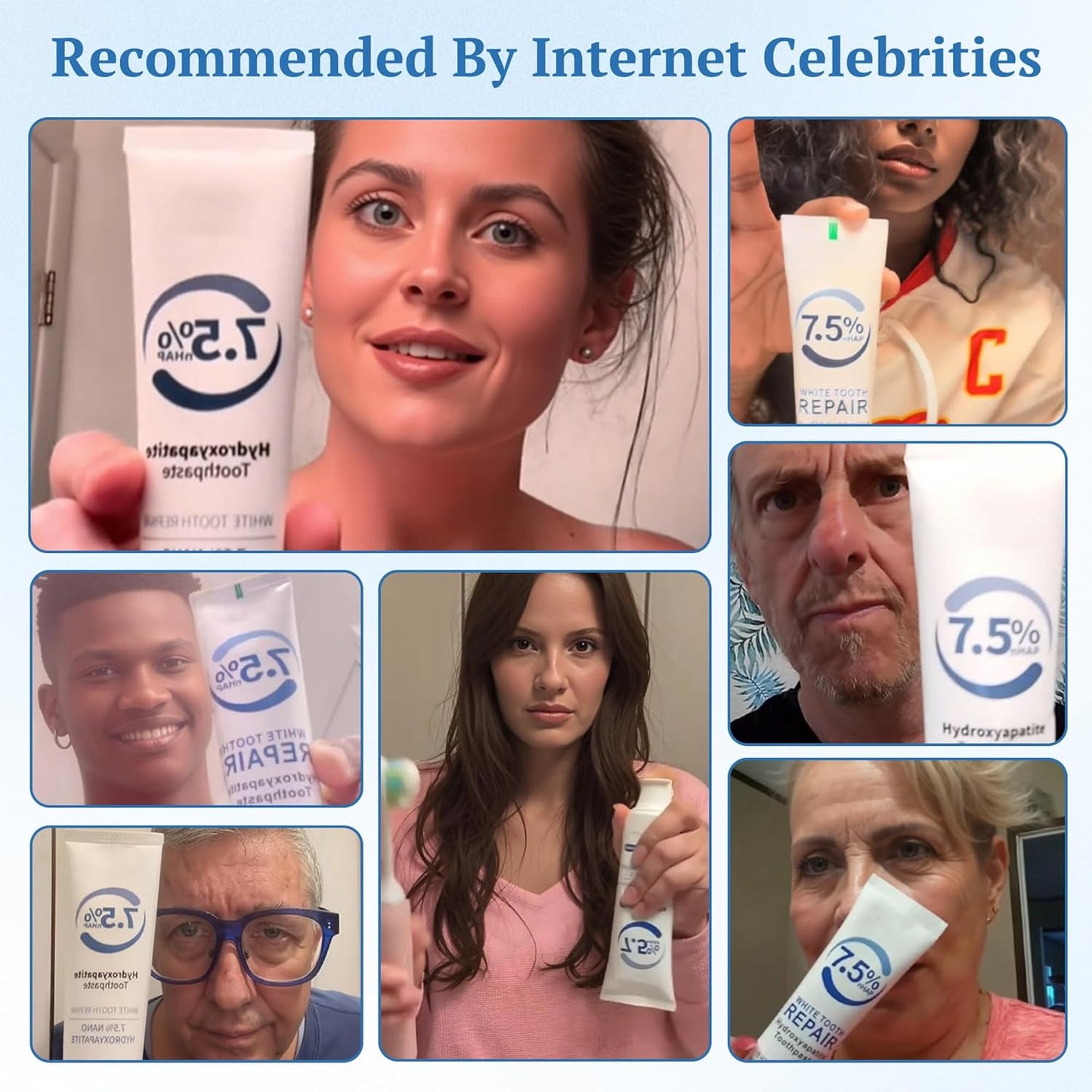 Hydroxyapatite Toothpaste, Nano Hydroxyapatite Toothpaste for Enamel Protection and Tooth Strengthening, Fresh Mint Flavor, Promotes Fresh Breath, Daily Use for Oral Health 1 Pack