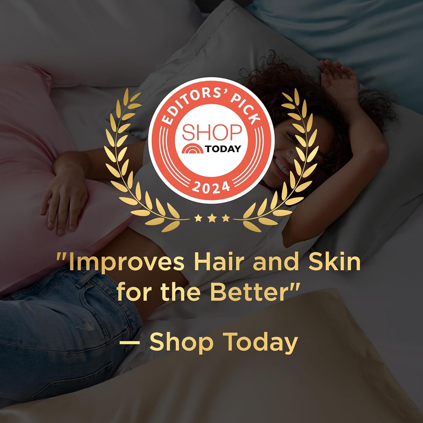 Bedsure King Size Satin Pillowcase Set of 2 - Navy Silky Pillow Cases for Hair and Skin with Envelope Closure, Similar to Silk Pillow Cases, Gifts for Women Men, 20x36 Inches, 2pcs