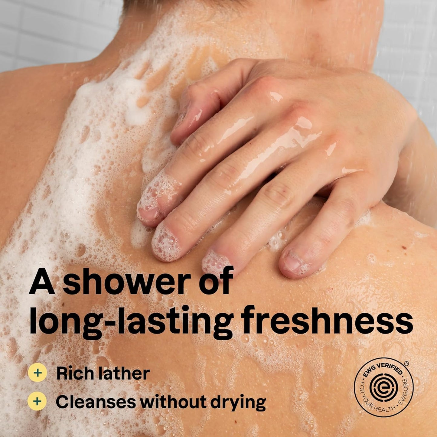 ATTITUDE Shower Gel Body Wash for Men, 98% Natural Origin Ingredients, Paraben & Phthalate Free, EWG Verified, Cleanses Without Drying, Amber & Citrus, 14 Fl Oz (Pack of 3)