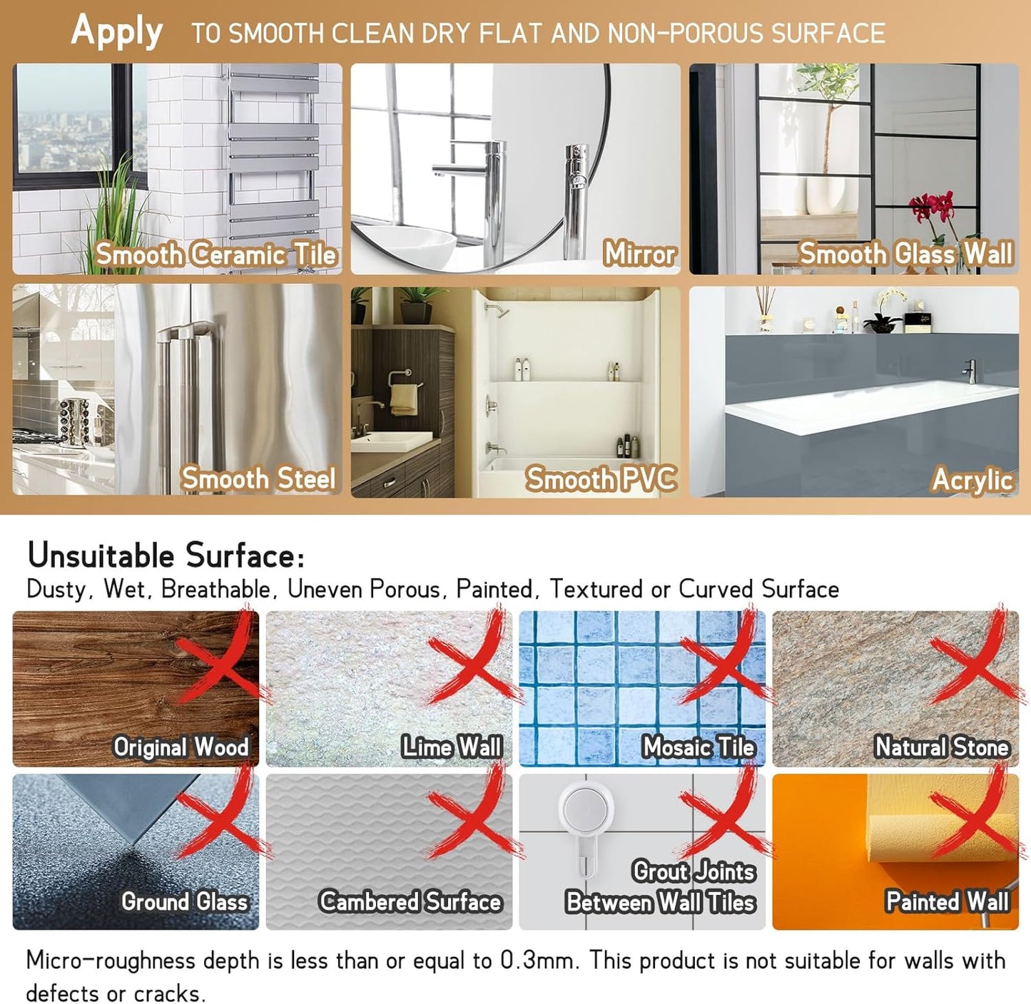 LEVERLOC Shower Caddy Suction Cup, Shelves for Inside with Hooks & Soap Holder Toothbrush Holder, NO-Drilling Bathroom Organizer, Rustproof Holder Storage, Silver