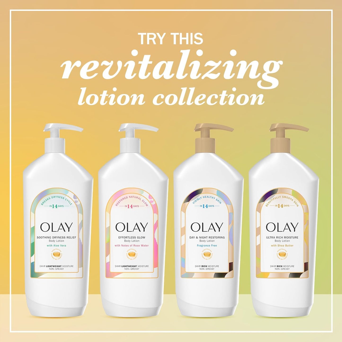 Olay Body Lotion for Women, Ultra Rich Moisture, 24hr Moisturizing & Deep Hydration, Absorbs Instantly, Penetrating Vitamin B3 Complex, For All Skin Types, Shea Butter Scent, 18 fl oz