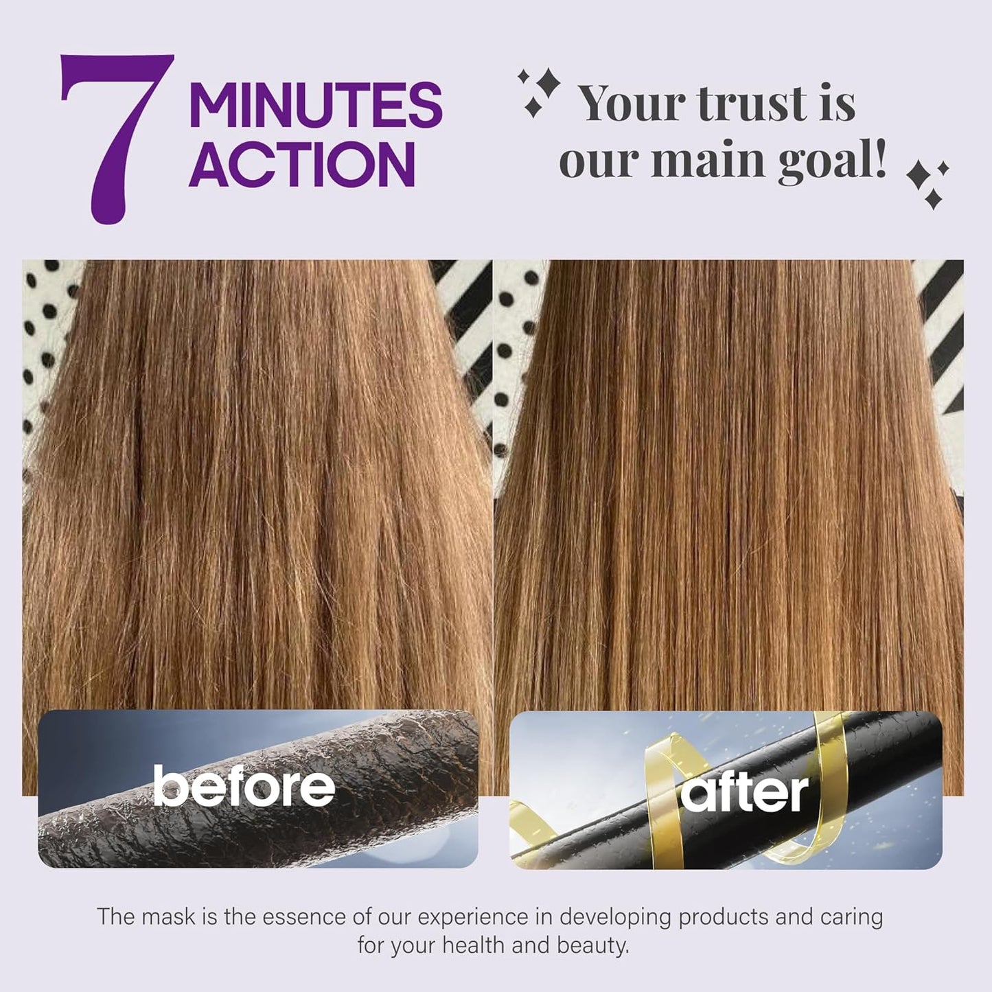 NUTRAHARMONY Hydrating Hair Mask for Dry, Frizzy & Damaged Hair – Deep Conditioning Keratin Treatment with Argan & Coconut Oils, Collagen & Biotin – Repairing, Anti-Frizz Hair Mask for Women, 10oz