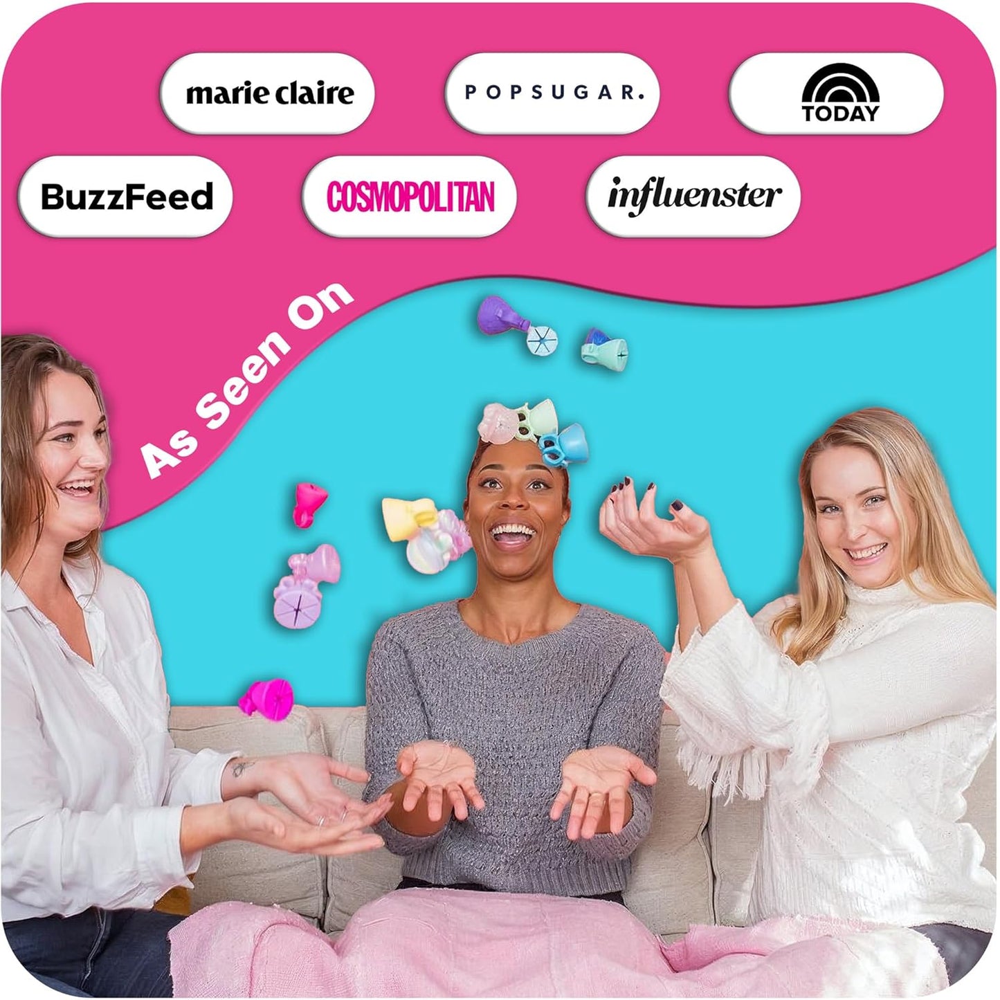 tweexy Wearable Nail Polish Holder Ring - Ideal Gift for Teenage Girls - Nail Polish Holder Stand for Manicure & Pedicure, Fingernail Painting - Nail Polish Accessories (Pastel Taffy)