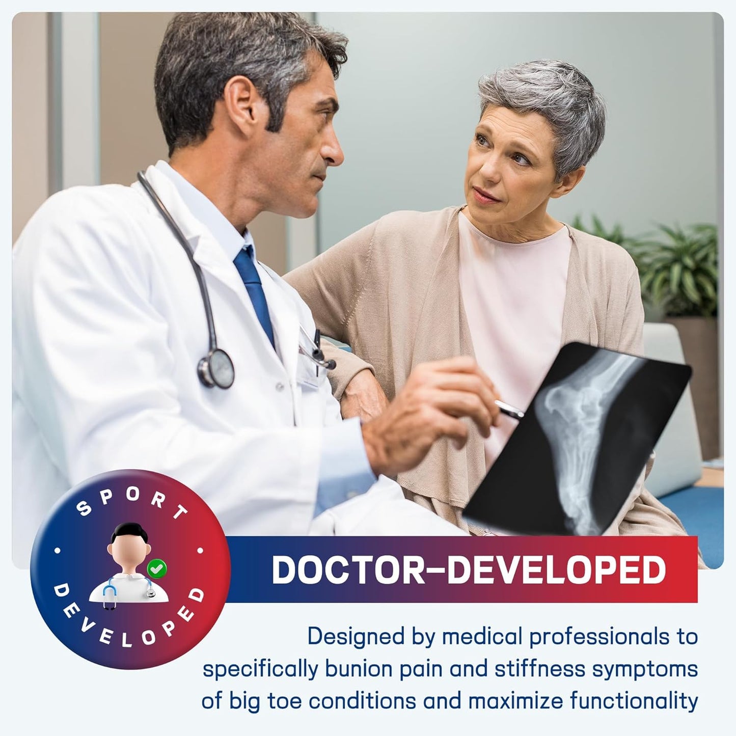 Big Toe Spacers,Hallux Valgus Corrector,Relieve Bunion Pain,Prevent Overlapping Toes, All-Day Comfort for Men & Women, Fits in Shoes.