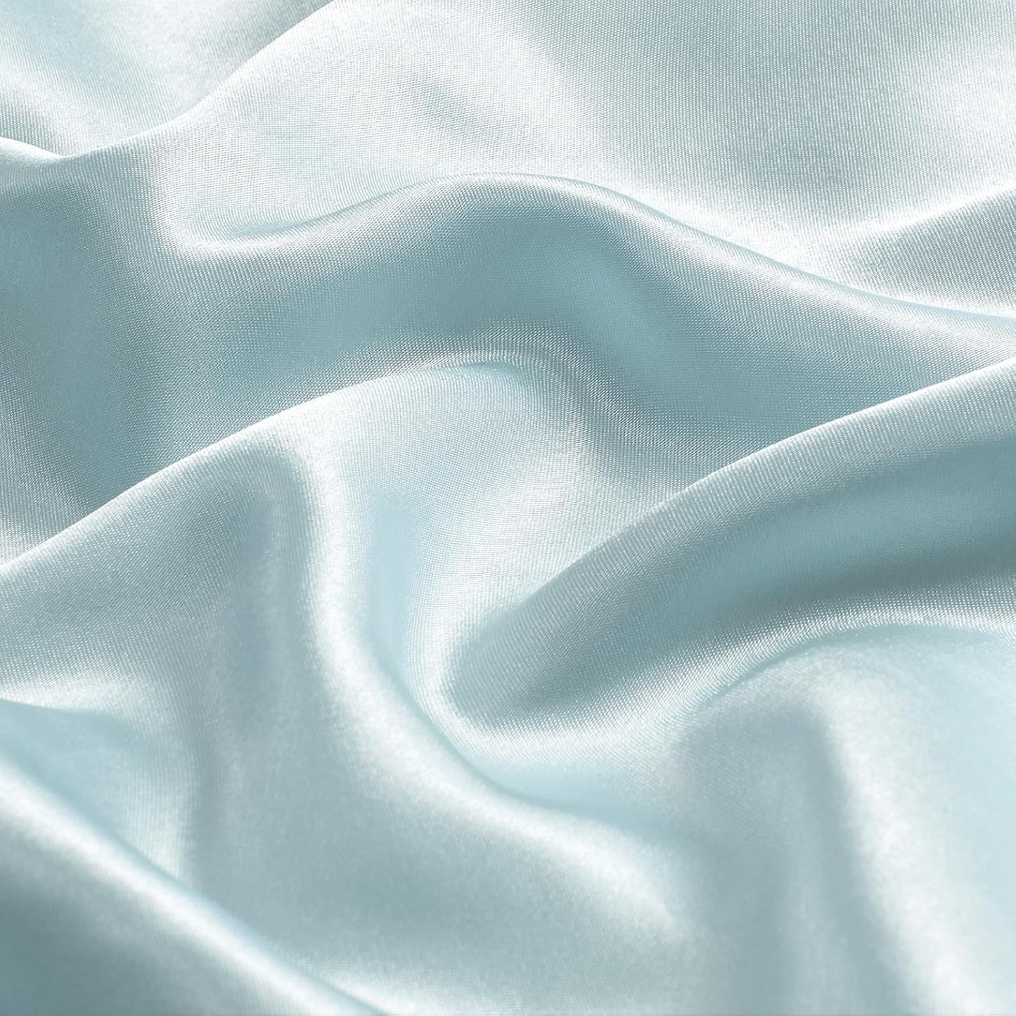 BEDELITE Satin Body Pillow Cover, Super Soft and Cooling Body Pillow Pillowcase for Hair and Skin, Breathable Silky Full Long Pillowcase Cover(20"x54", Stone Blue)