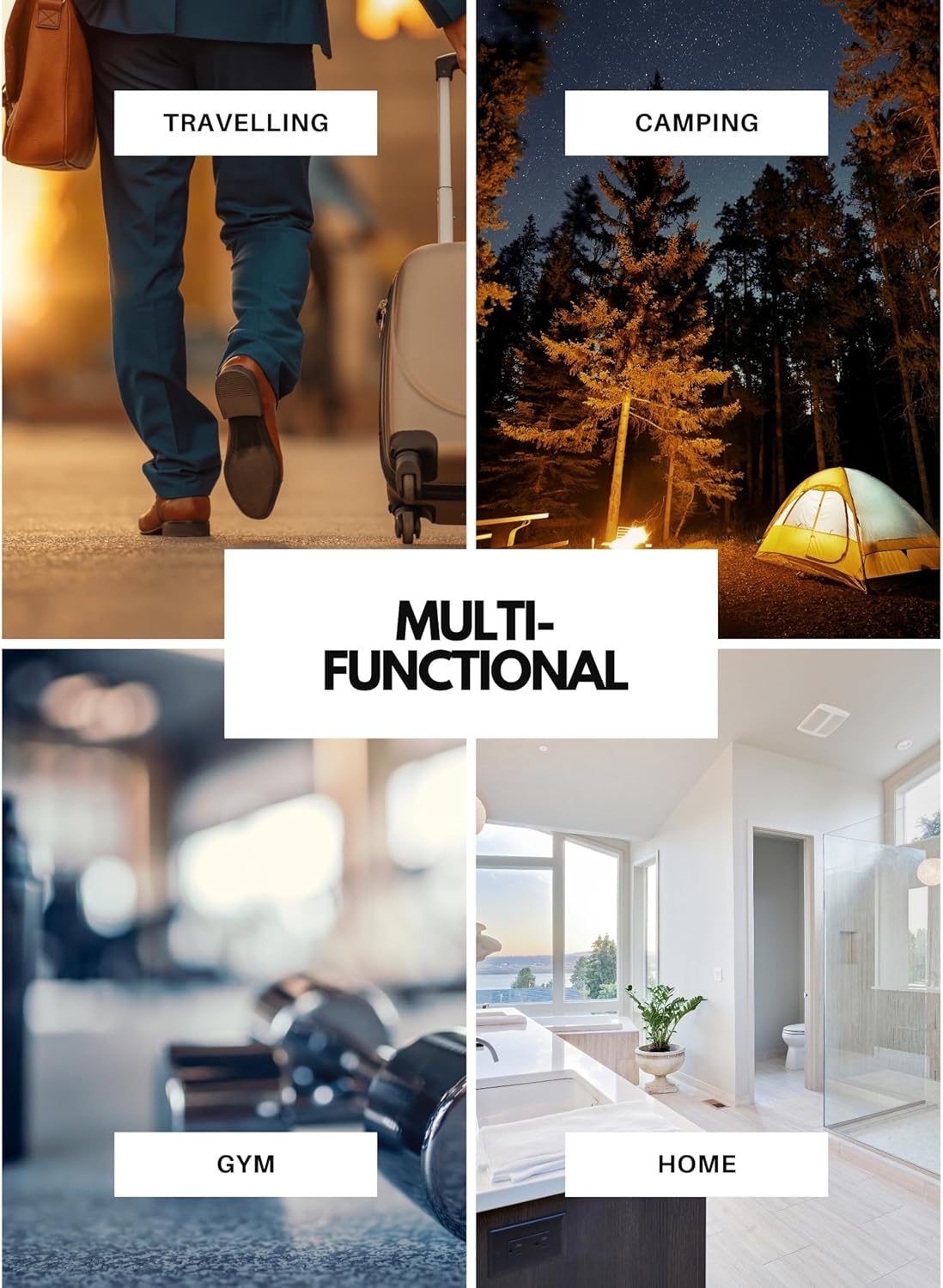 TSA Approved Clear Toiletry Bag 2-Pack, Quart Size Travel Cosmetic & Makeup Bags, Carry-On Airport Compliant