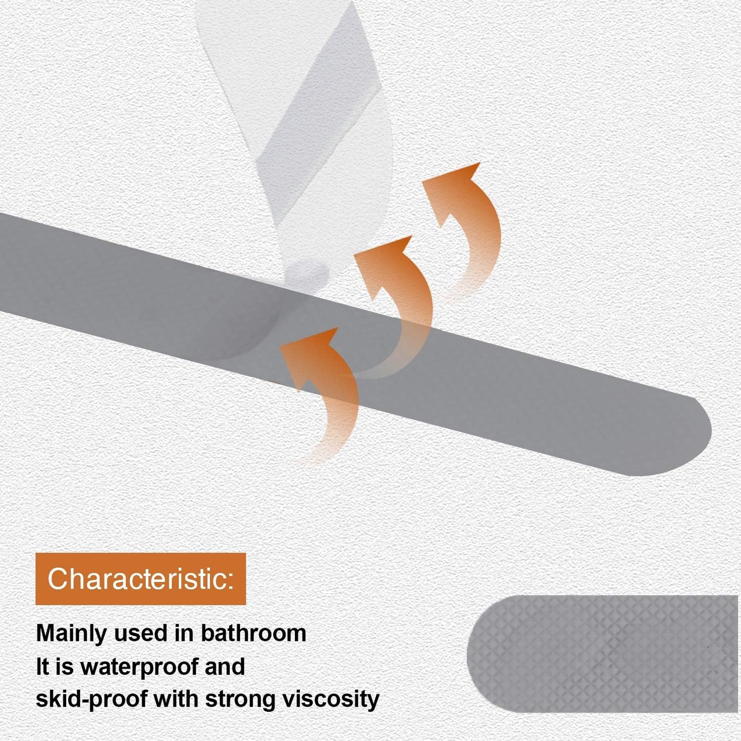 Non-Slip Bathtub Stickers,24 PCS Safety Bathroom Tubs Showers Treads Adhesive Decals Scraper (Gray)