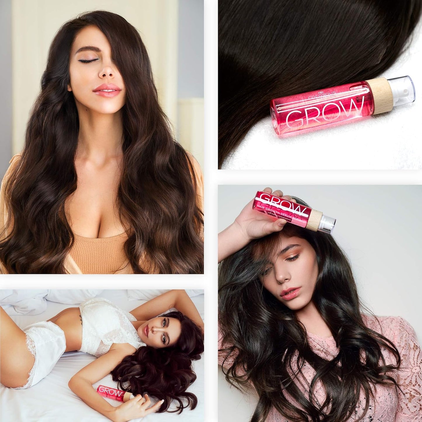 COCOSOLIS GROW Hair Growth Serum Spray - Hair Serum for Thick and Vibrant Hair - Hair Growth Vitamins to Repair Damaged Hair, Reducing Hair Loss, Faster Hair Growth - Hair Treatment for All Hair Type