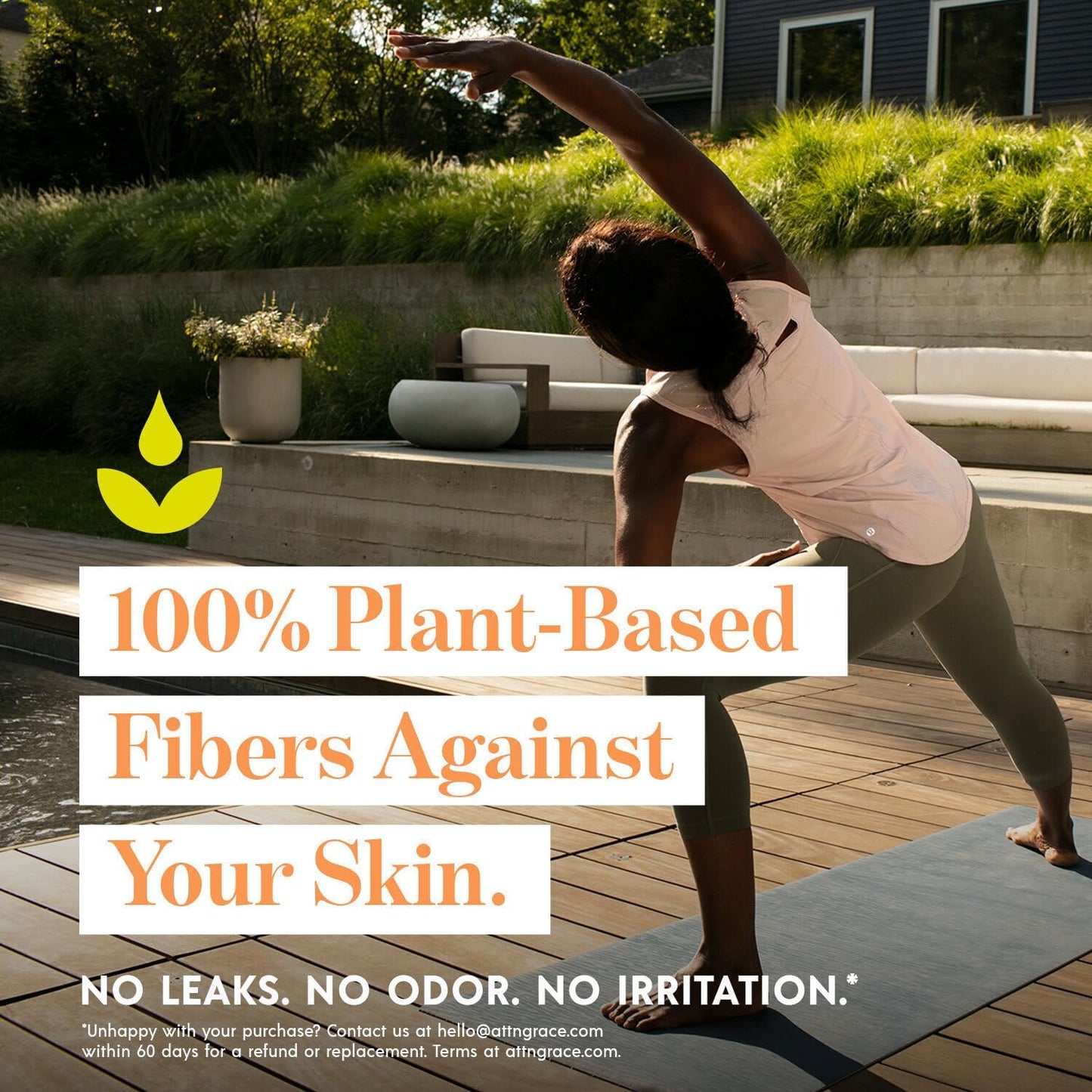 Attn: Grace Hybrid Incontinence Pads for Women, 28-Pack - High Absorbency, Breathable, Plant-Based - Incontinence Pads for Light Bladder Leaks & Sensitive Skin