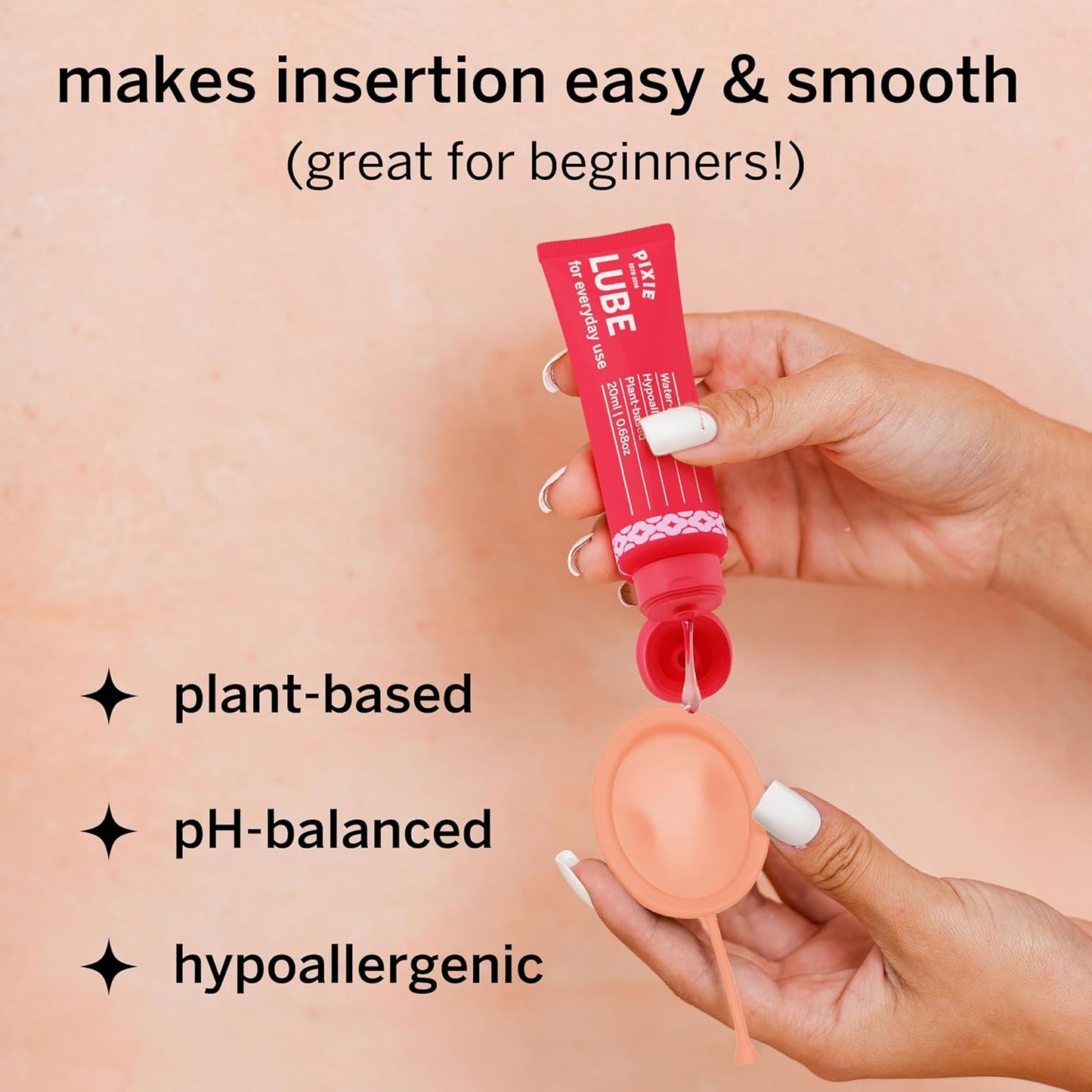 Pixie Menstrual Cup & Disc Duo Kit - Ranked 1 for Most Comfortable Reusable Period Cup & Disc - Buy One We Give One - with Ebook Guide, Flushable Wipes, Lube, Feminine Wash, Carry Cup & Storage Bag