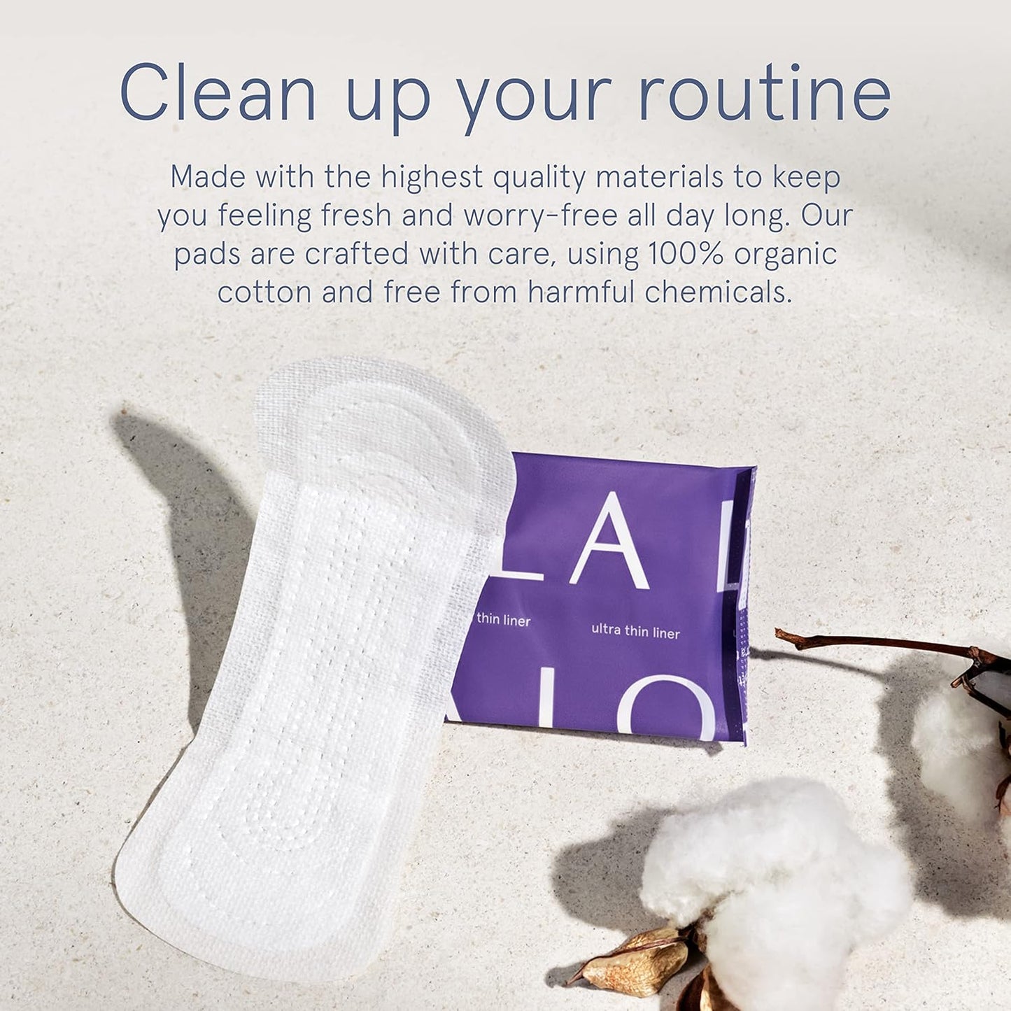 LOLA Ultra Thin Liners, 112 Count - Organic Cotton Panty Liners for Women, Hypoallergenic Pads for Women, HSA FSA Approved Products Feminine Care