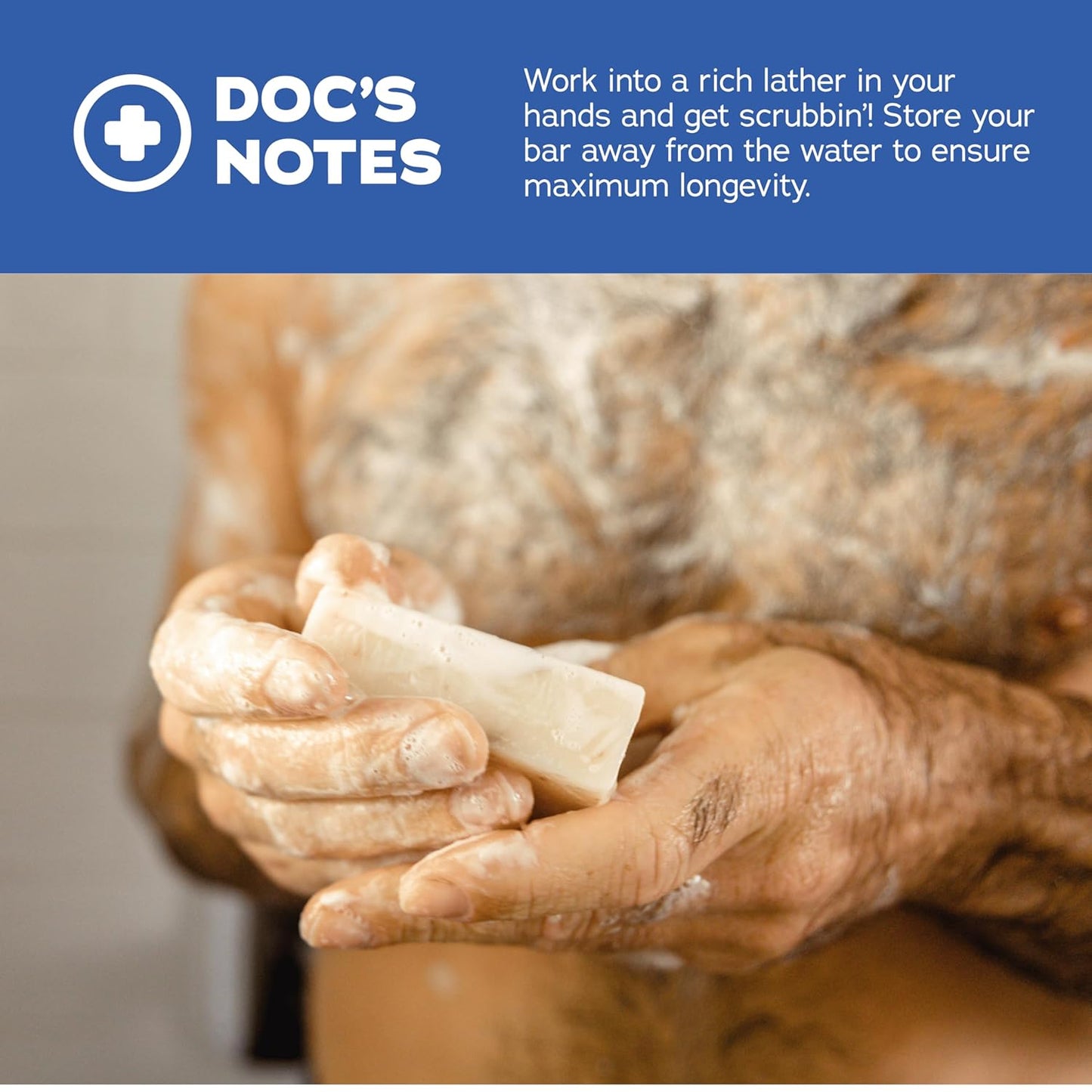 Dr. Squatch Natural Bar Soap for Men - Cold Process Soap with No Harsh Chemicals - Fresh Falls (5 oz, 3-Pack)