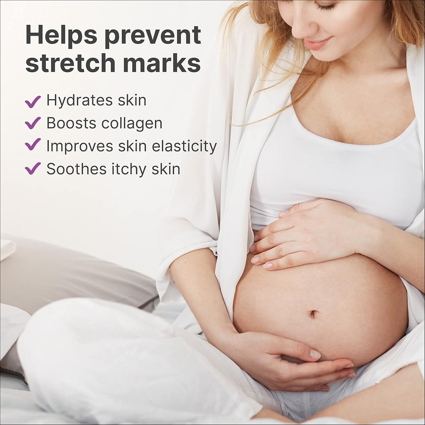TriLASTIN Maternity Stretch Mark Prevention Cream (4oz) Bundle with Hydro-Thermal Accelerator (3oz) | Pregnancy Must-Have | Safe and Hypoallergenic Gift for First-time Moms | 1 Month Supply