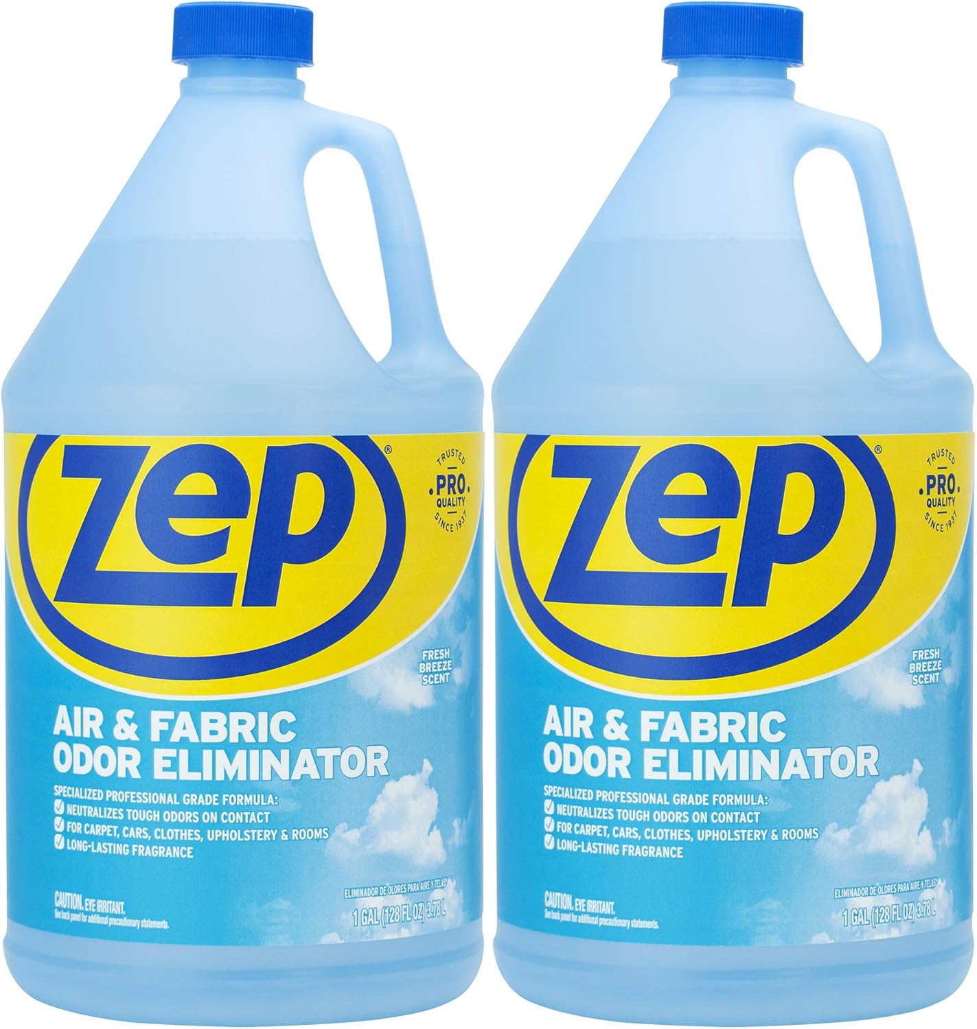 Zep Air and Fabric Odor Eliminator - 128 Ounce (Pack of 2) ZUAIR128 - Refresh Your Home, Office and Business