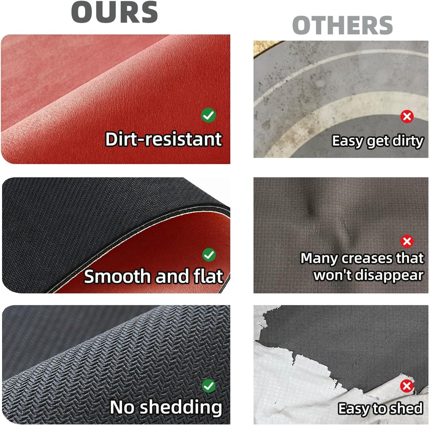 Christmas Bath Mat, Red Bathroom Rugs Non Slip Washable Thin Absorbent Bath Mat Fits Under Door Bathroom Floor Mat Perfect for Bath, Shower, or Sink 17"x59" Red