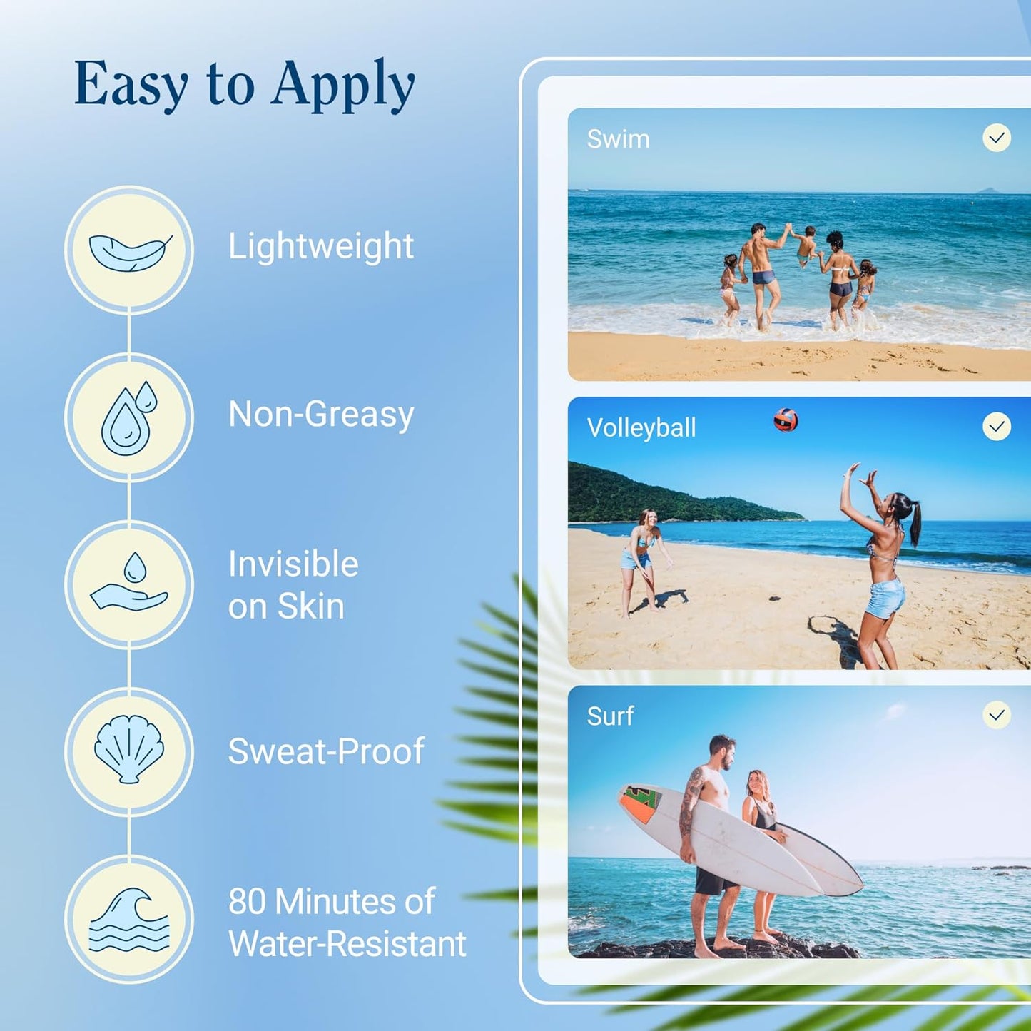 Florida Glow Water Based Sunscreen Lotion SPF 50, 8 OZ Pack of 2 - Florida keys and Hawaii act 104 reef compliant (oxybenzone and octinoxate free)- great for Kids and sports