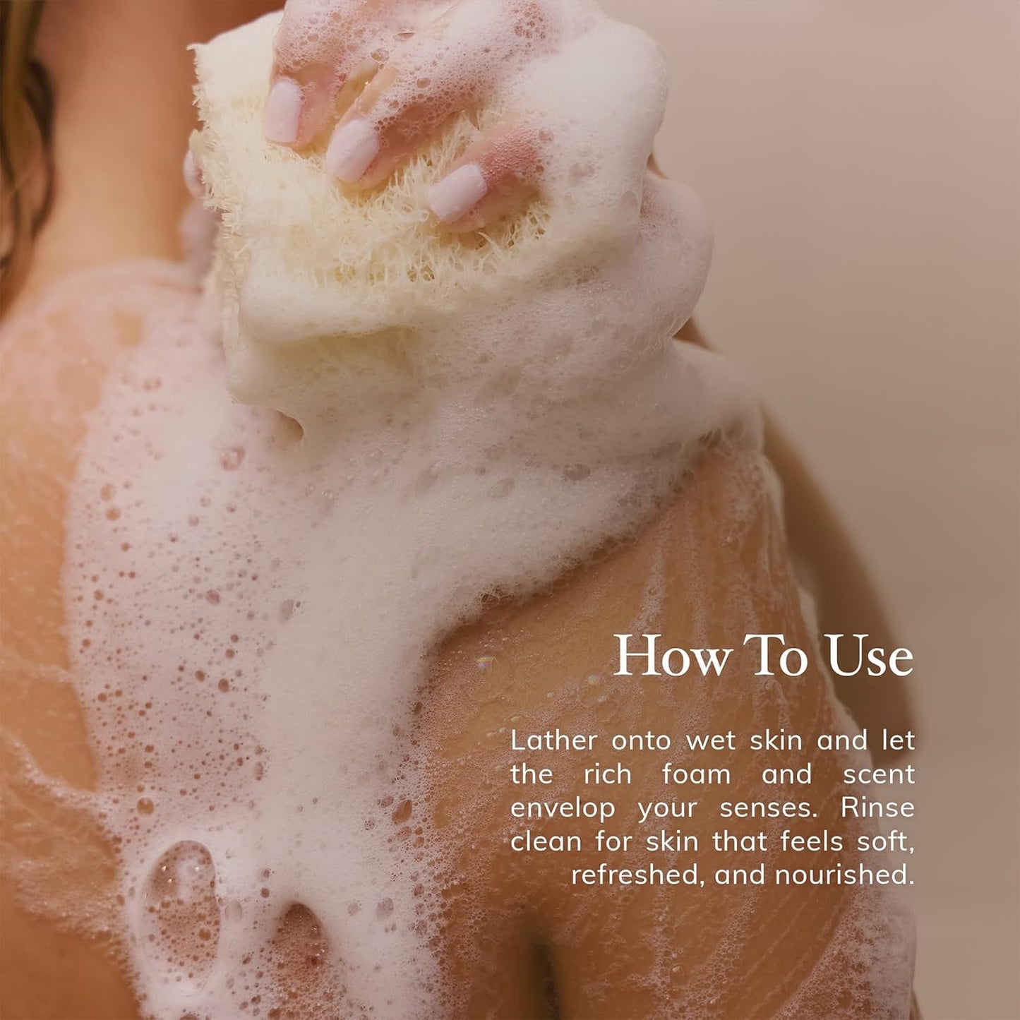 Deep Steep Body Wash, Peach Praline (The Old Village), 17 oz – Hydrating Shower Gel with Hyaluronic Acid, Shea Butter, Aloe Vera & Argan Oil – Vegan, Clean Beauty, Clean & Refreshed Skin