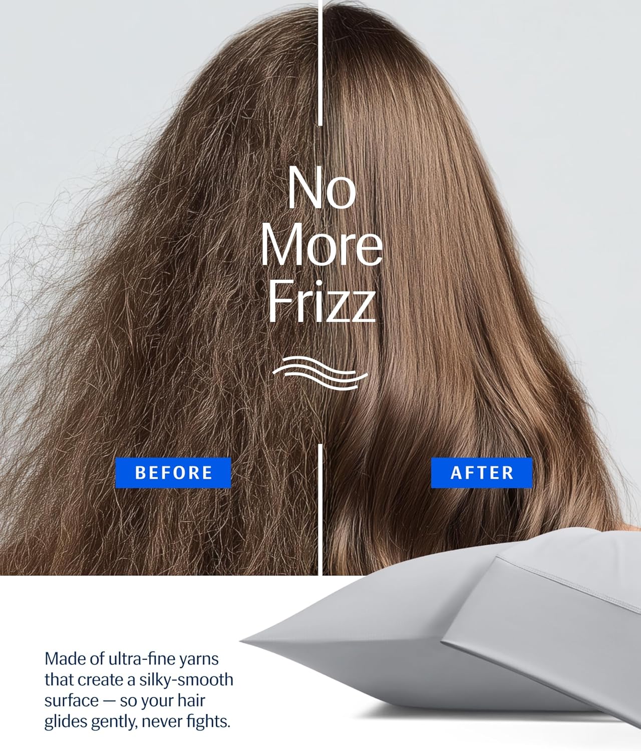 REST® Evercool®+ Cooling Pillowcases Standard - 2 Pillowcases for Sensitive Skin, Silver Infused Fabric for Hygienic Sleep, Silky Smooth for Curly Hair, High Elastic for Snug Fit (19x29 inches)