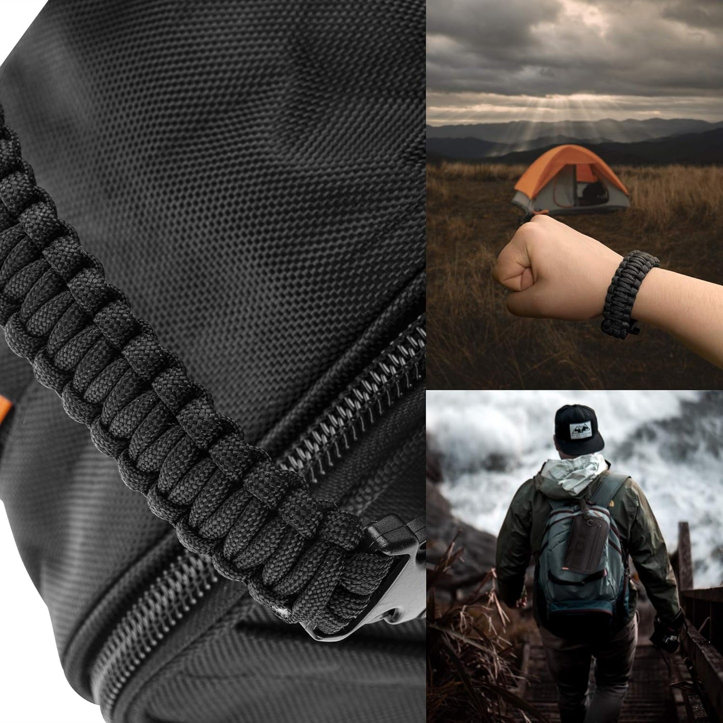 Fitdom Tactical Toiletry Bag Dopp Kit Case For Men. Perfect For Travel & Storage. Fits Large & Small Cosmetic Makeup, Clipper, Toothbrush, Shower, Shaving & Grooming Care. Best Overnight Organizer