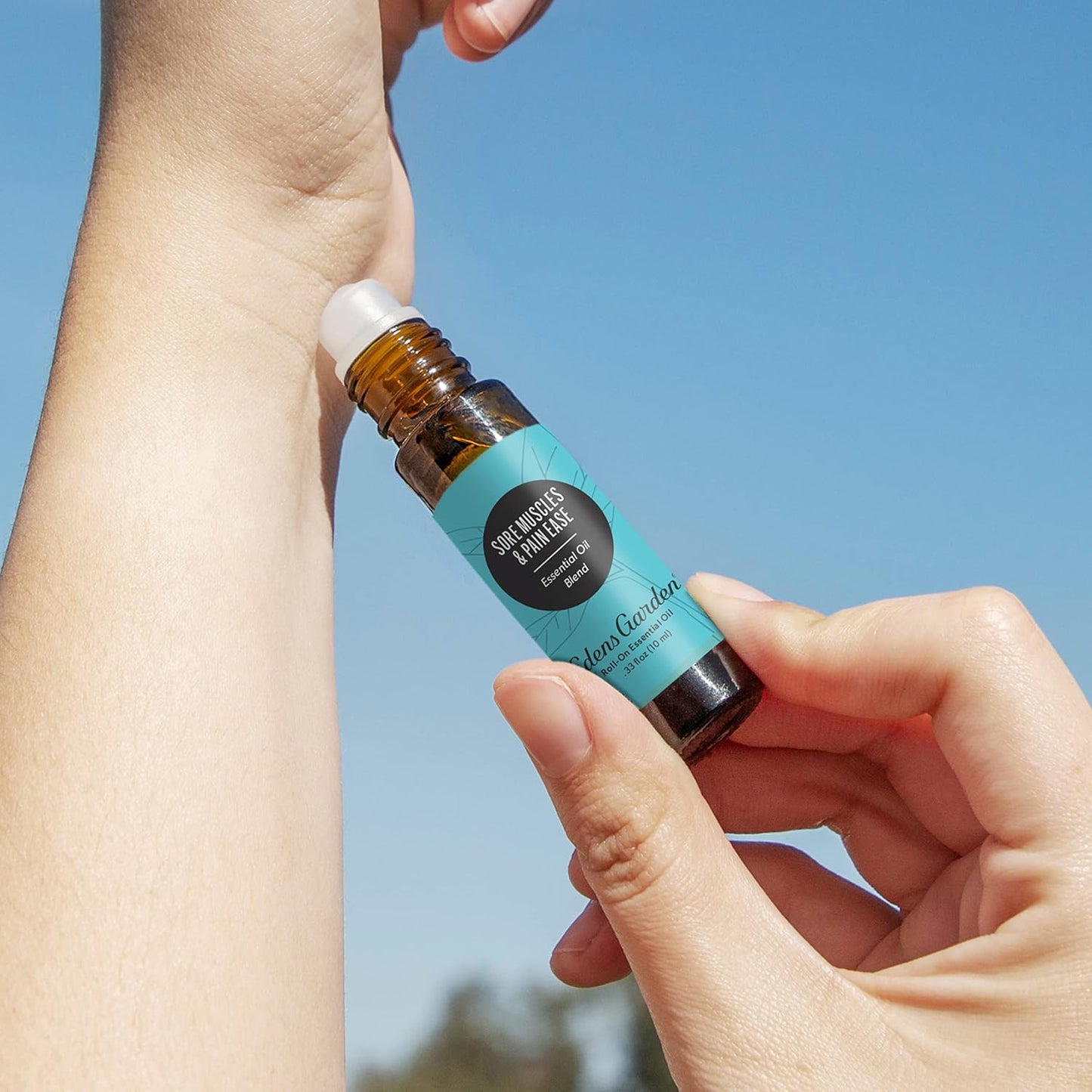 Edens Garden Sore Muscles & Pain Ease Essential Oil Roll-On Blend- 100% Pure Premium Grade, Natural, Therapeutic, Aromatherapy, Kid & Skin Safe, The Best for Body Pre-Diluted 10 ml (.33 fl oz)