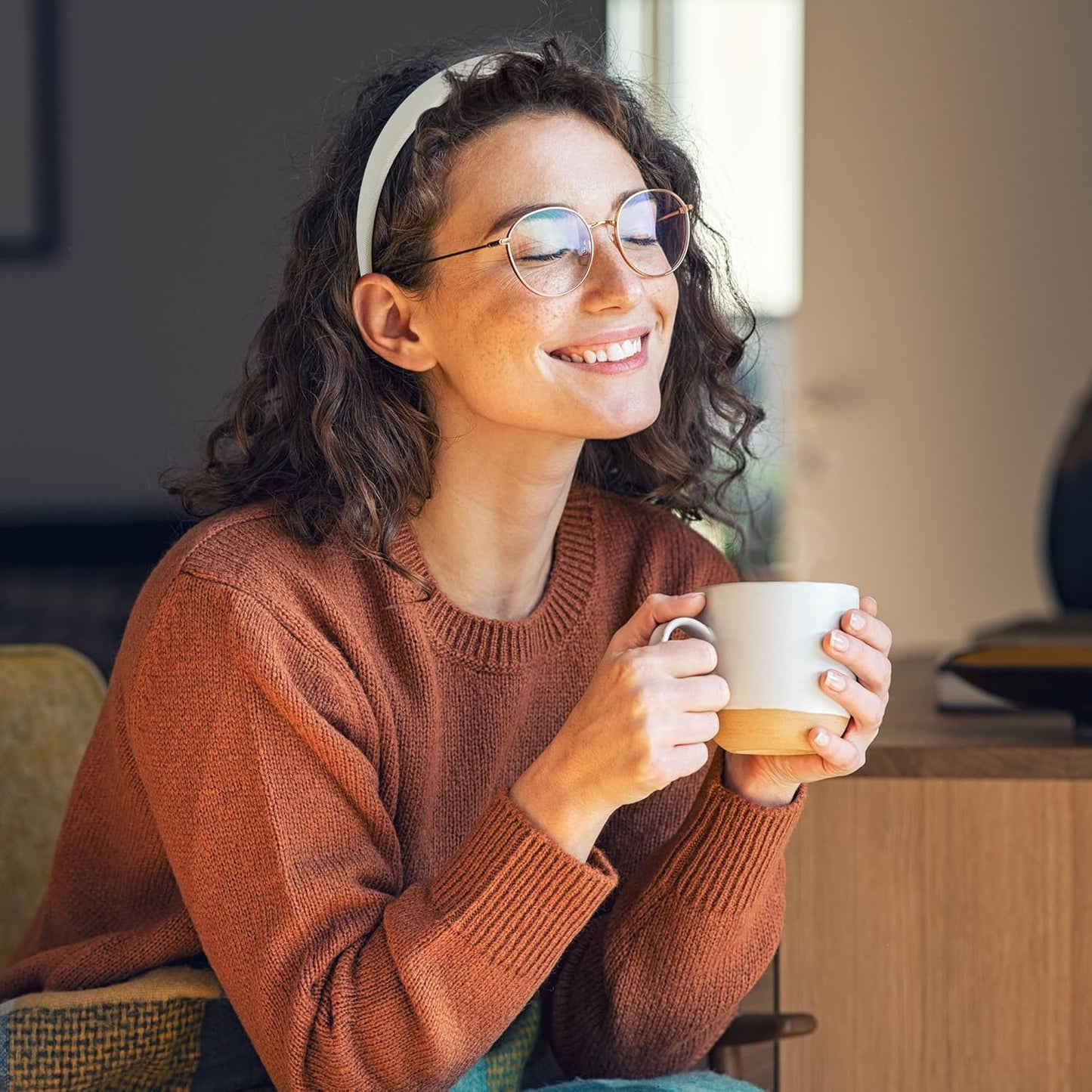 6PCS Headbands for Women – 1 Inch Wide Non-Slip Elastic Hair Bands, Thick Solid Color Headbands for Girls & Women's Hair Accessories, Trendy Fall Style