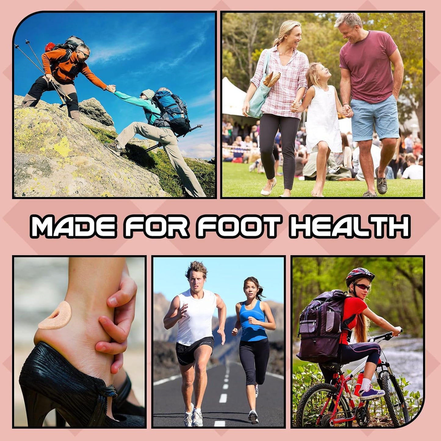 60 Pcs Felt Callus Cushions for Bottom of Foot Round Feet Corn Pads Adhesive Foot Callus Pads Soft Callous Cushions Bulk for Women Men Feet Toes Heel Pain Relief(Skin Color)