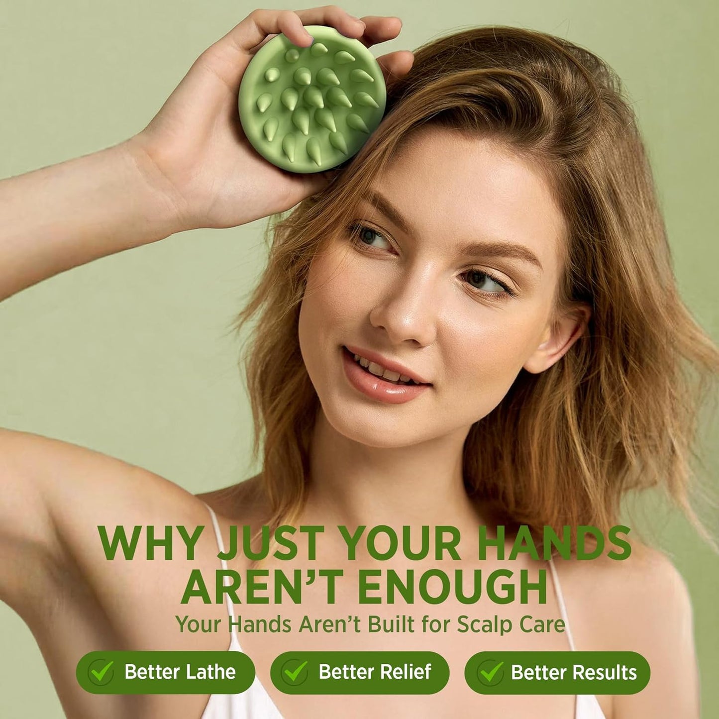 Roycederm Scalp Massager Brush Hair Scrubber – Soft Silicone Shampoo Brush for Scalp Care, Itchy Relief & Deep Cleansing – Ideal for Dandruff, Seborrheic Dermatitis & Scrub Use