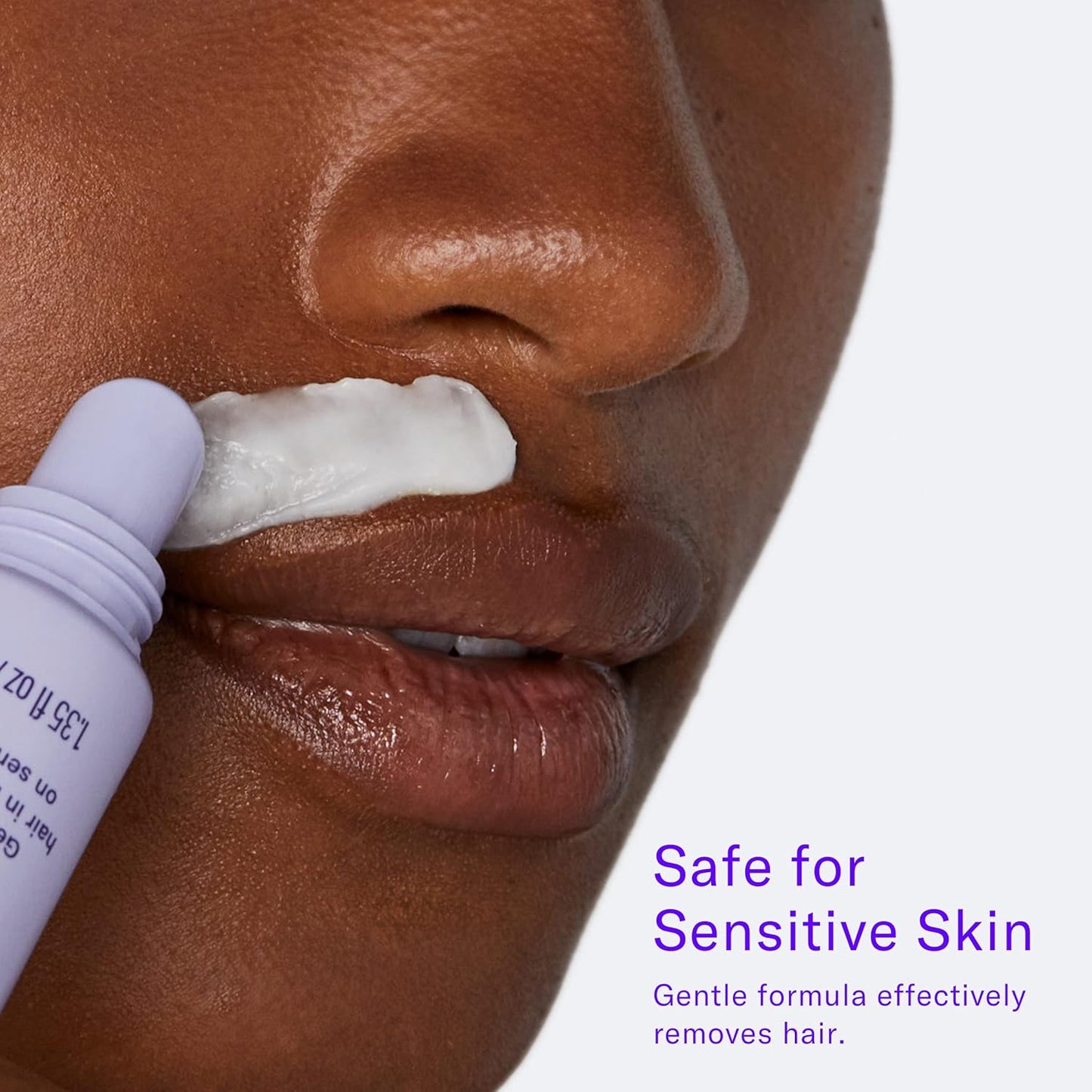 Flamingo Women's Facial Hair Removal Cream with Calming Serum - (2 Pack) 1.35 fl oz - Removes Hair from Chin, Upper Lip, and Sideburns