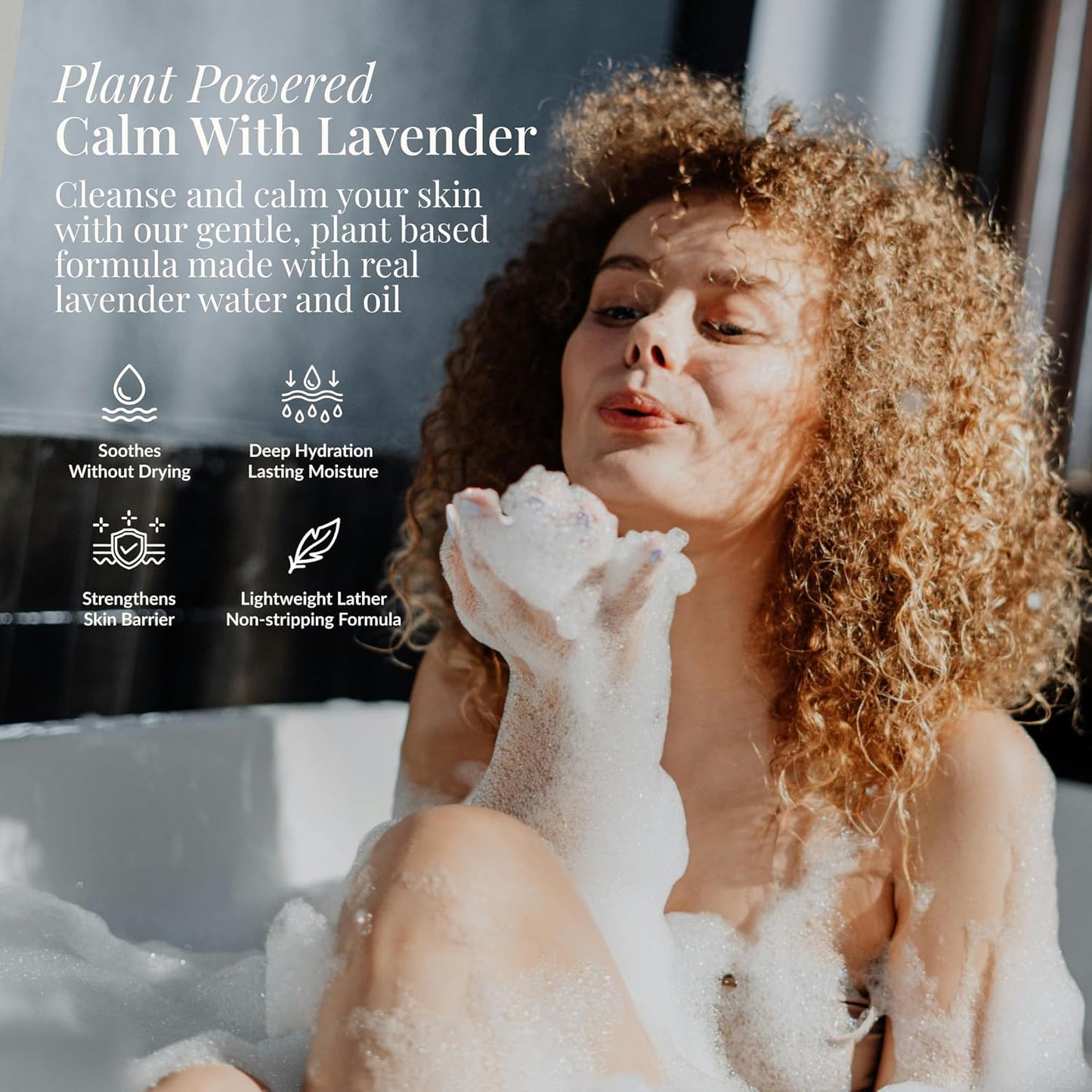 Sensitive Skin Bath & Body Wash – Sleepytime Lavender, Hypoallergenic & Dermatologist-Tested - Gentle, pH-Balanced Cleanser for Dry & Delicate Skin - Family-Friendly & Vegan (8 oz)