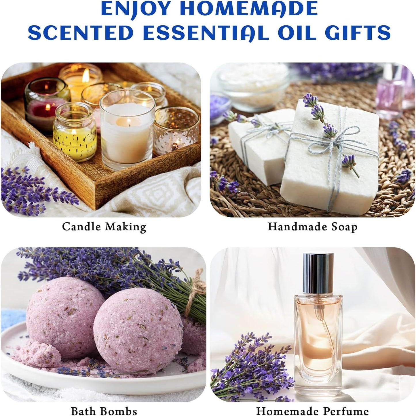 HIQILI Lavender Essential Oil - 100% Pure Undiluted, for Aromatherapy Diffuser at Room & Office, Relax Mind and Better Sleep, Therapeutic Grade | 100ML with Glass Dropper