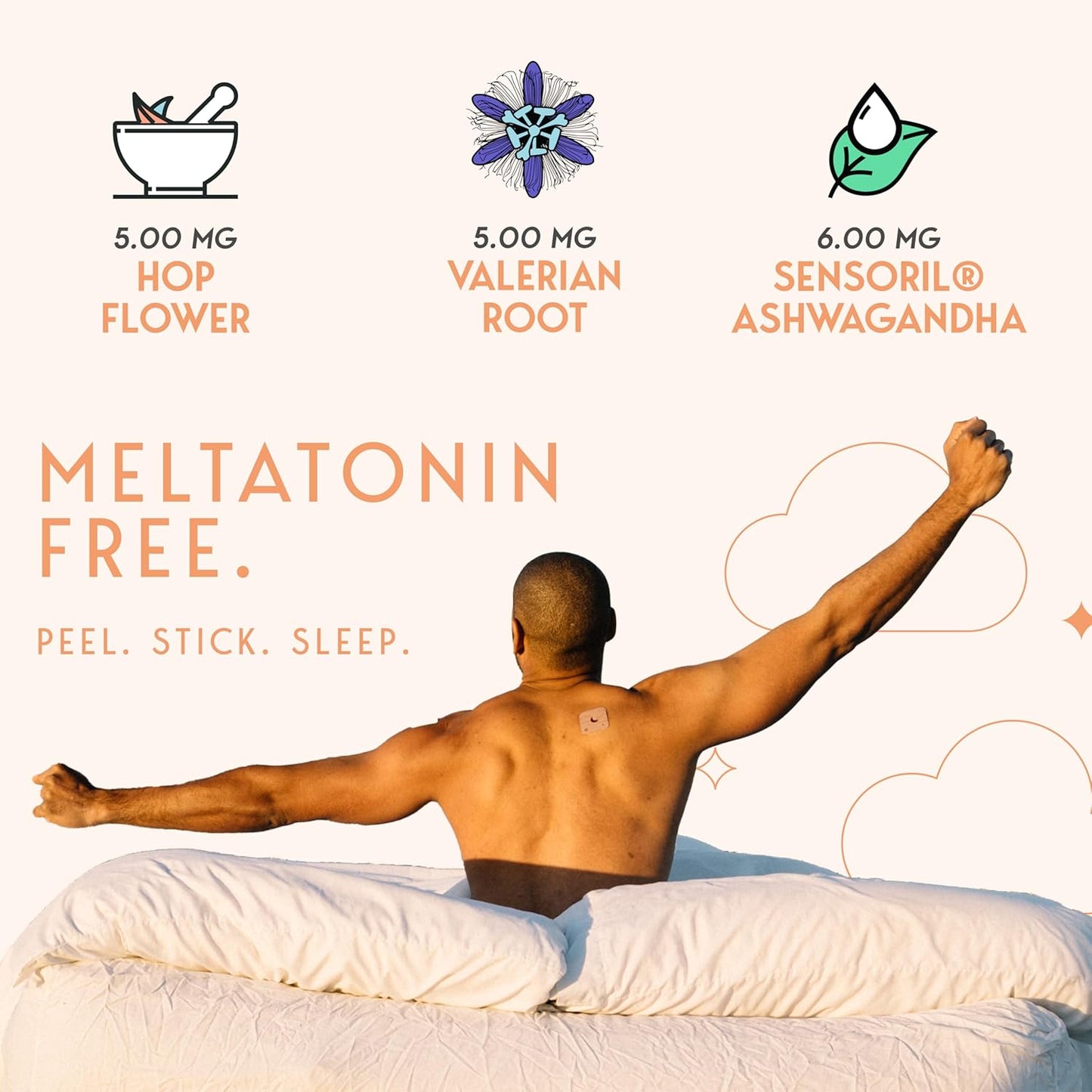 Klova Melatonin-Free Sleep Patches for Adults | Natural Sleep Aid with Ashwagandha, Valerian, GABA & L-Theanine | Fall Asleep Faster, Stay Asleep Longer & Wake Refreshed | 28 Patches