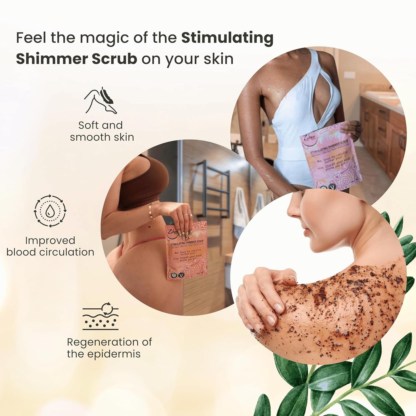 Pink Himalayan Exfoliating Body Scrub for Women – 100% Organic & Vegan, Salt Scrub Exfoliator for All Skin Types, Natural Body Exfoliating Scrub for Shower & Bath, Pink Salt Body Scrub