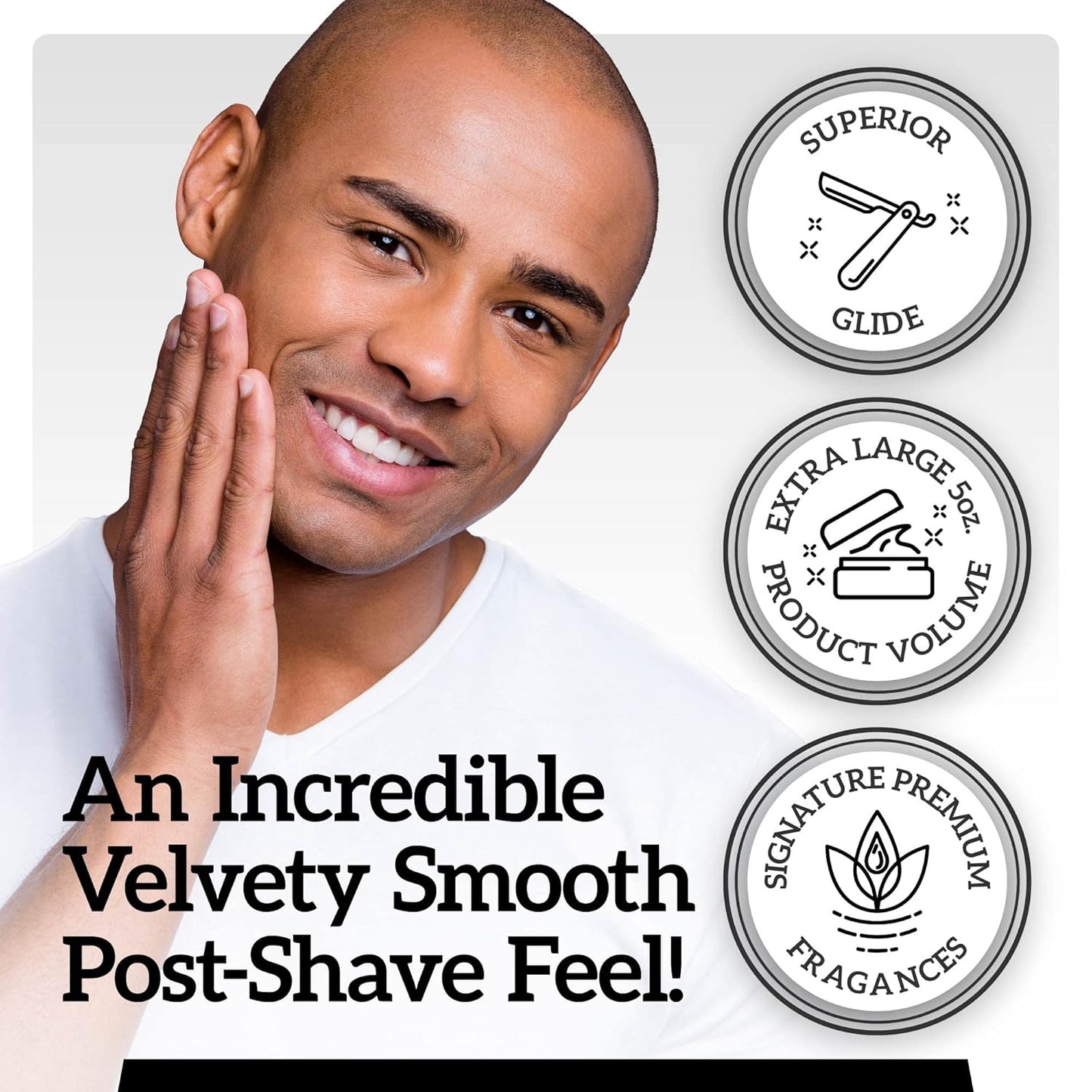 Mr. Fine 21C Men’s Shaving Soap, Builds Thick & Easy Lather, Protects From Razor Burn & Irritation, No Artificial Colors, Made In Italy, 5oz. (150ml), L'Orange Noir