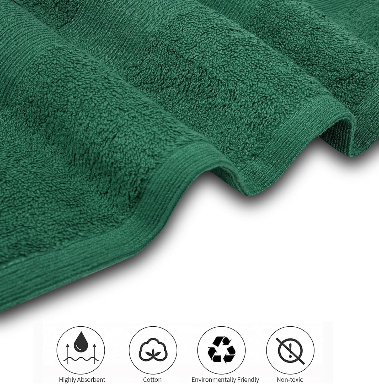 Softolle Luxury Bath Towels Set of 4 (27” x 54”) | Towels for Bathroom | Super Soft | Highly Absorbent Towels for Home, Spa, Gym (Dusty-Green)