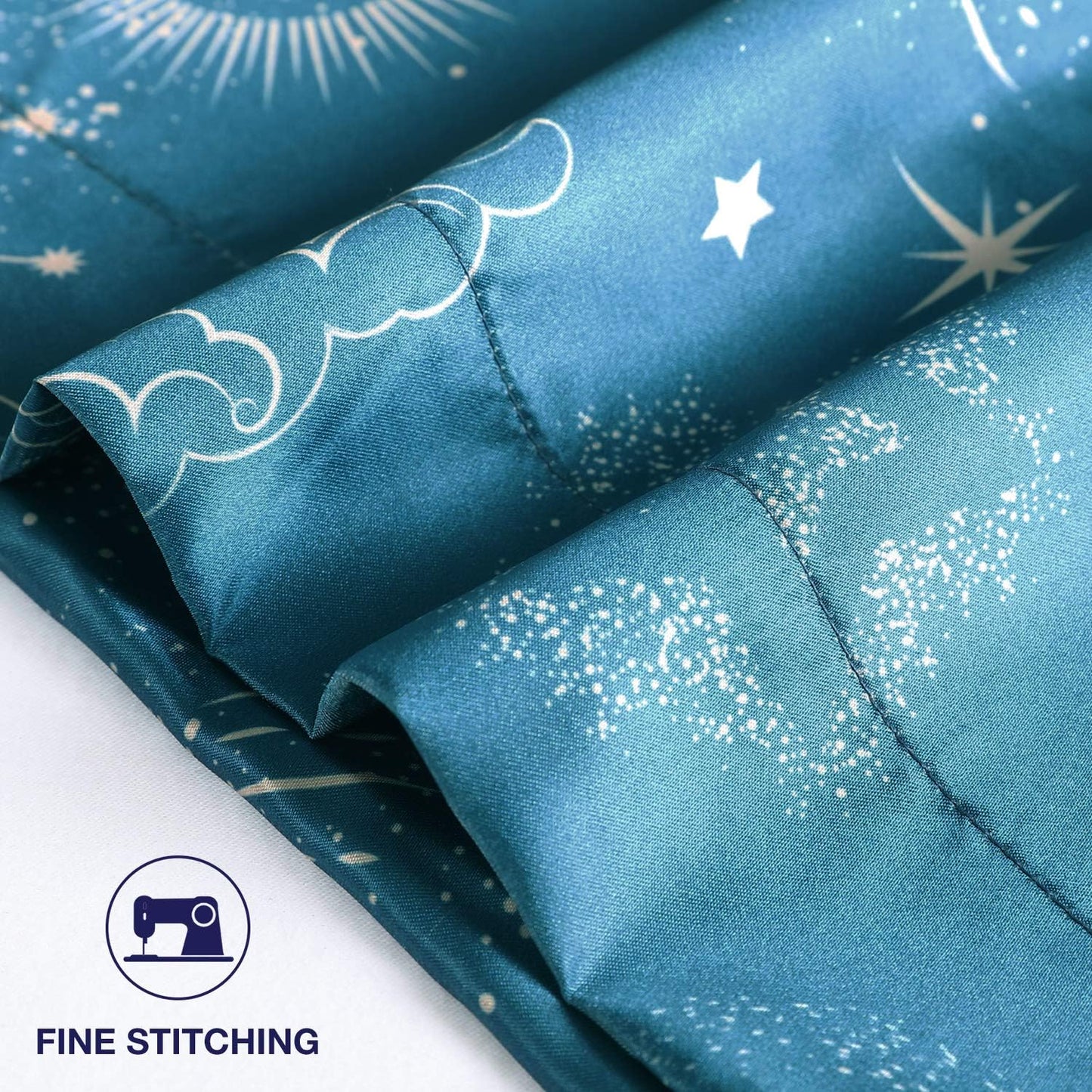 EXQ Home Silky Satin Pillowcase for Hair and Skin,Printed Cooling Pillow Cases Standard Size Set of 2 Satin Pillow Case 2 Pack with Envelope Closure (20x26 inches)