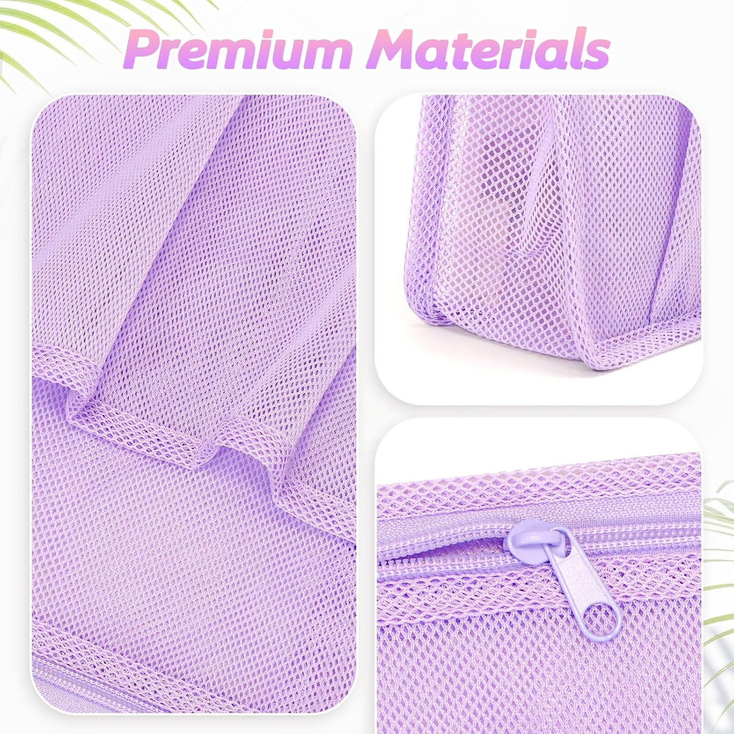 Portable Mesh Shower Caddy, Gym Travel Camp Dorm Room Essentials for College Student Girl, Purple Bathroom Shower Bag