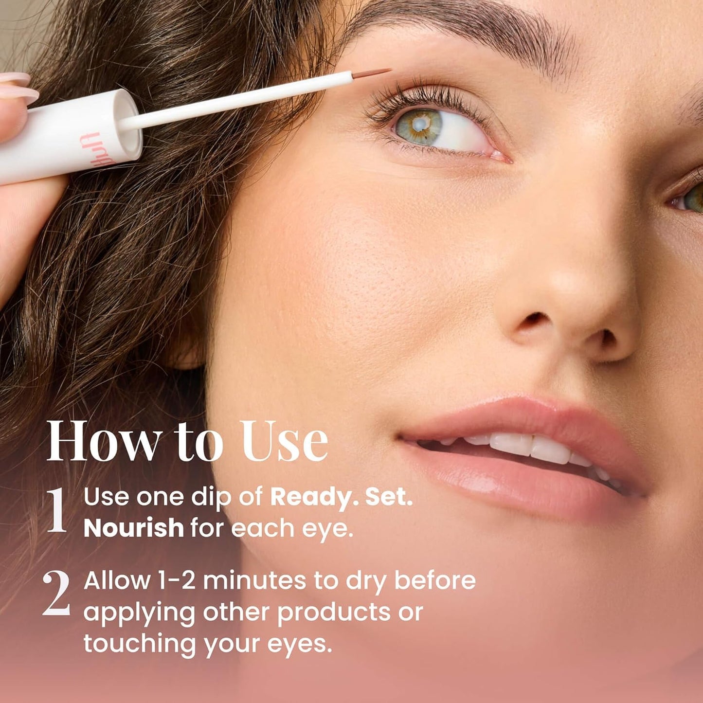 FlutterHabit Ready, Set, Nourish Lash Conditioning Serum - Thicker & Fuller Lashes - Women's Peptide Lash Serum - 3ML