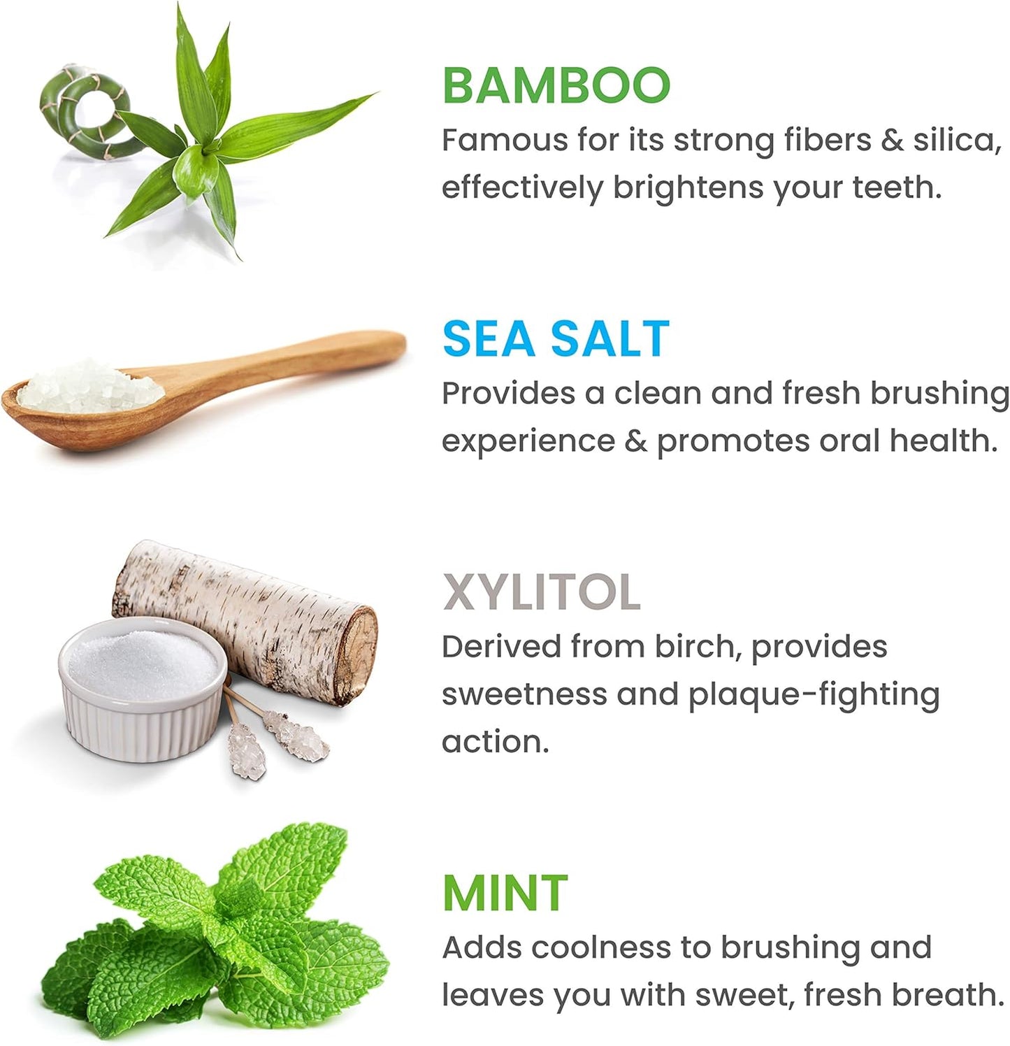 Himalaya Botanique Whitening Antiplaque Toothpaste with Bamboo + Sea Salt, Fluoride Free, for Gentle Whitening, 4 oz, 2 Pack