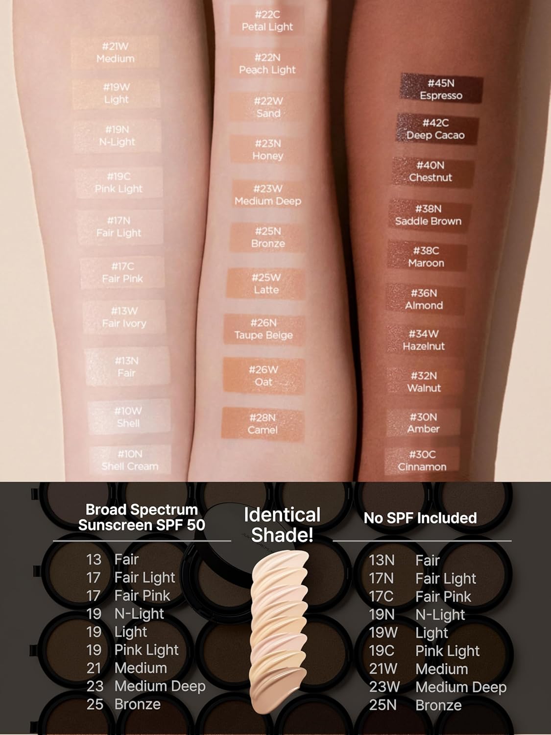 [JUNGSAEMMOOL OFFICIAL] Essential Skin Nuder Cushion (04 N Light) | Refill Only | Natural Finish | SPF50 Broad Spectrum | Makeup Artist Brand