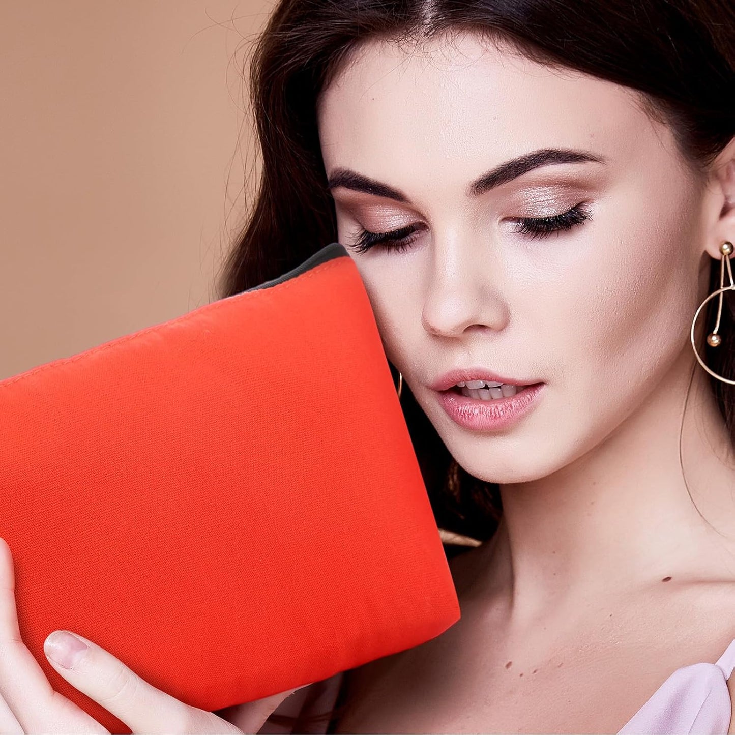 Saintrygo 30 Pcs Makeup Bag Travel Canvas Cosmetic Bag Bulk Multipurpose Small Makeup Pouch for Purse Portable Blank Zipper Toiletry Organizer DIY for Women Assorted Color(Novel,9.8 x 5 x 2 Inch)